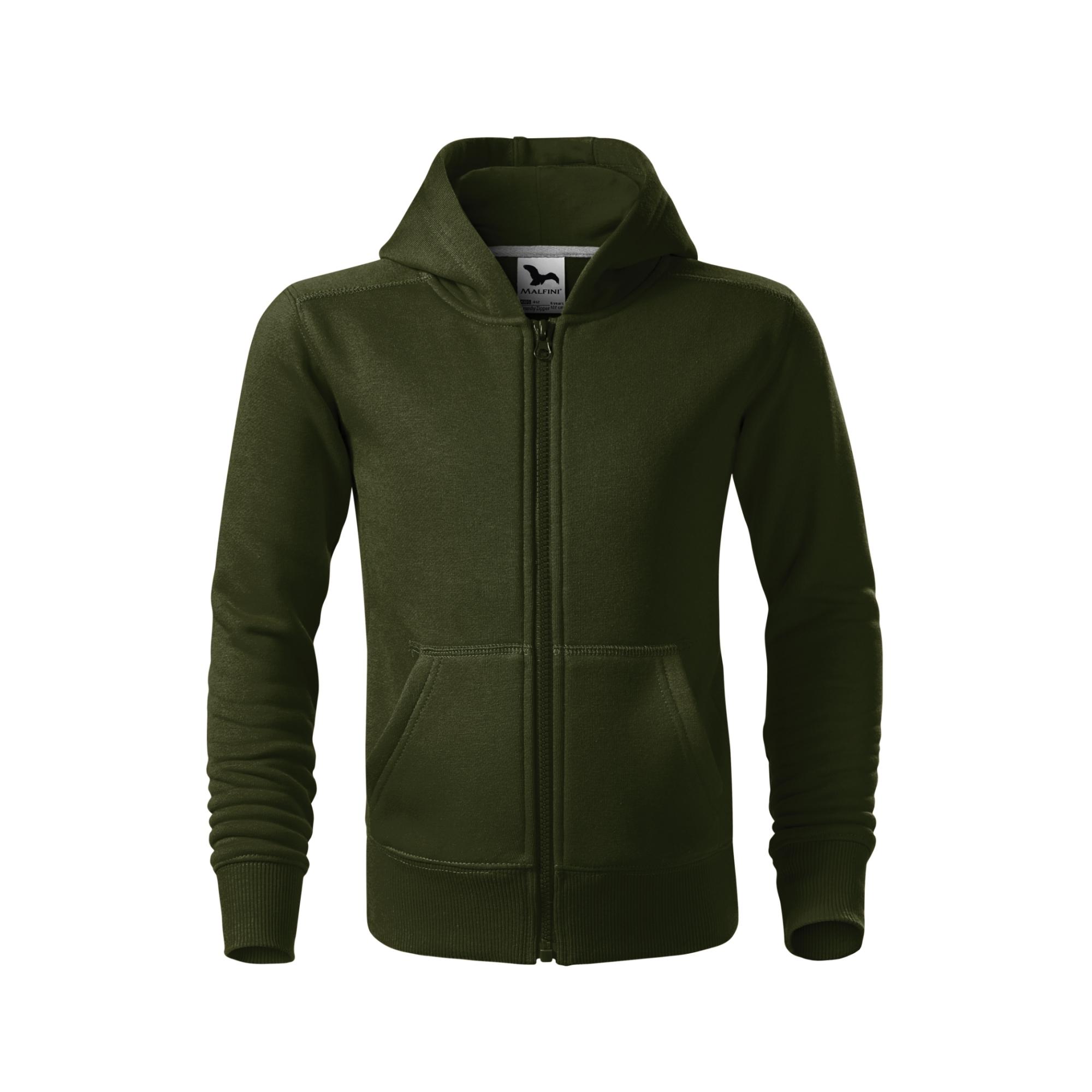 Hanorac pentru copii Trendy Zipper 412 Military 12 ani