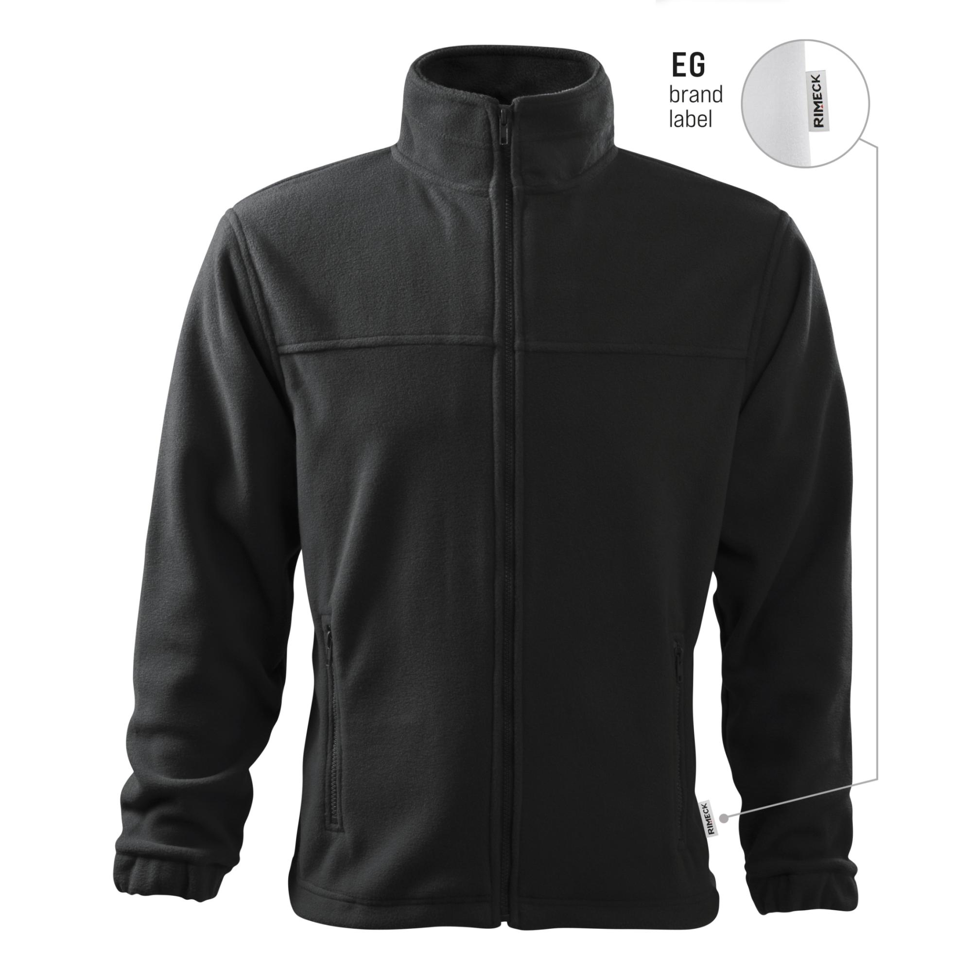 Jachetă fleece pentru bărbaţi Jacket 501 ebony gray 94 (brand label) 4XL