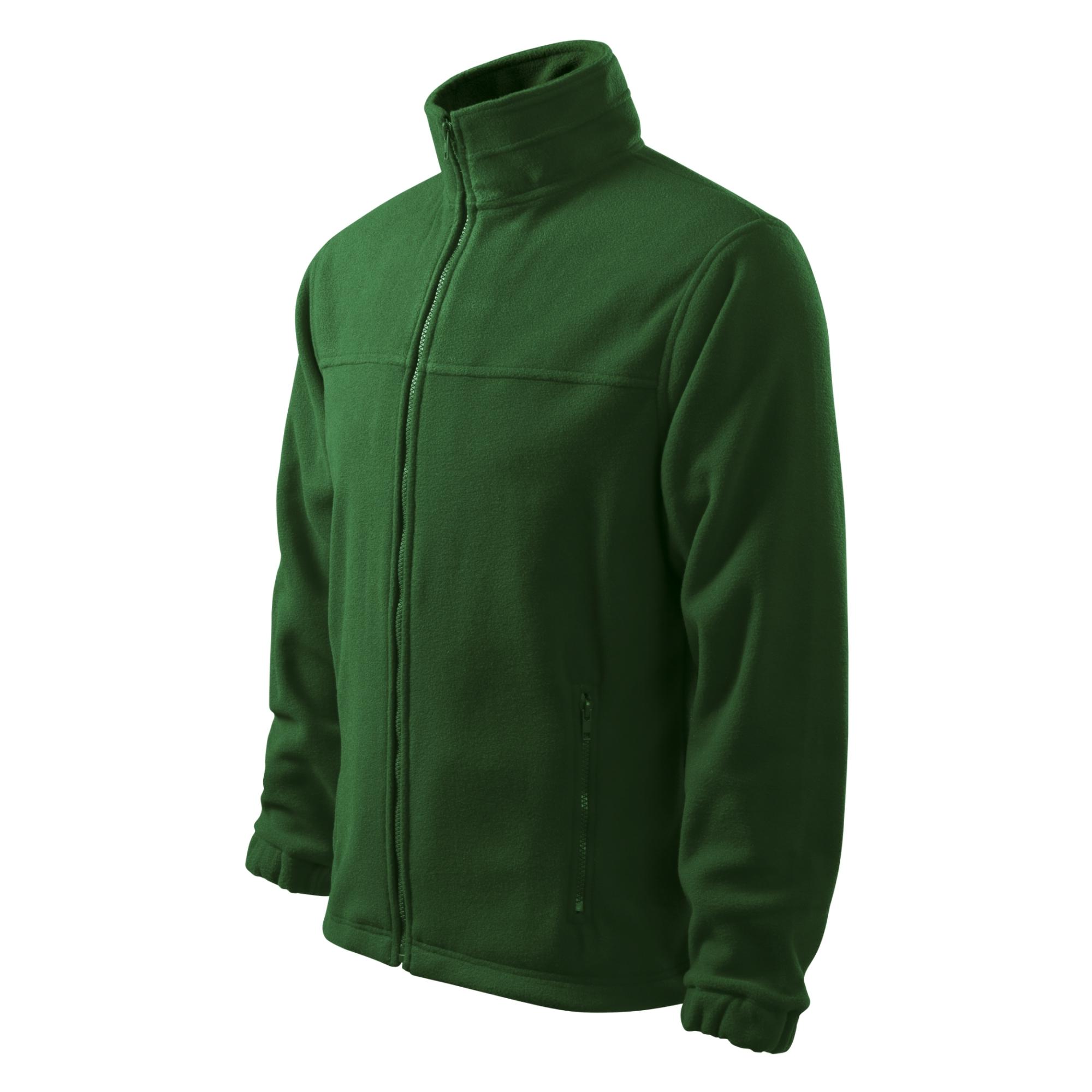 Jachetă fleece pentru bărbaţi Jacket 501 verde sticlă 06 (brand label) 3XL