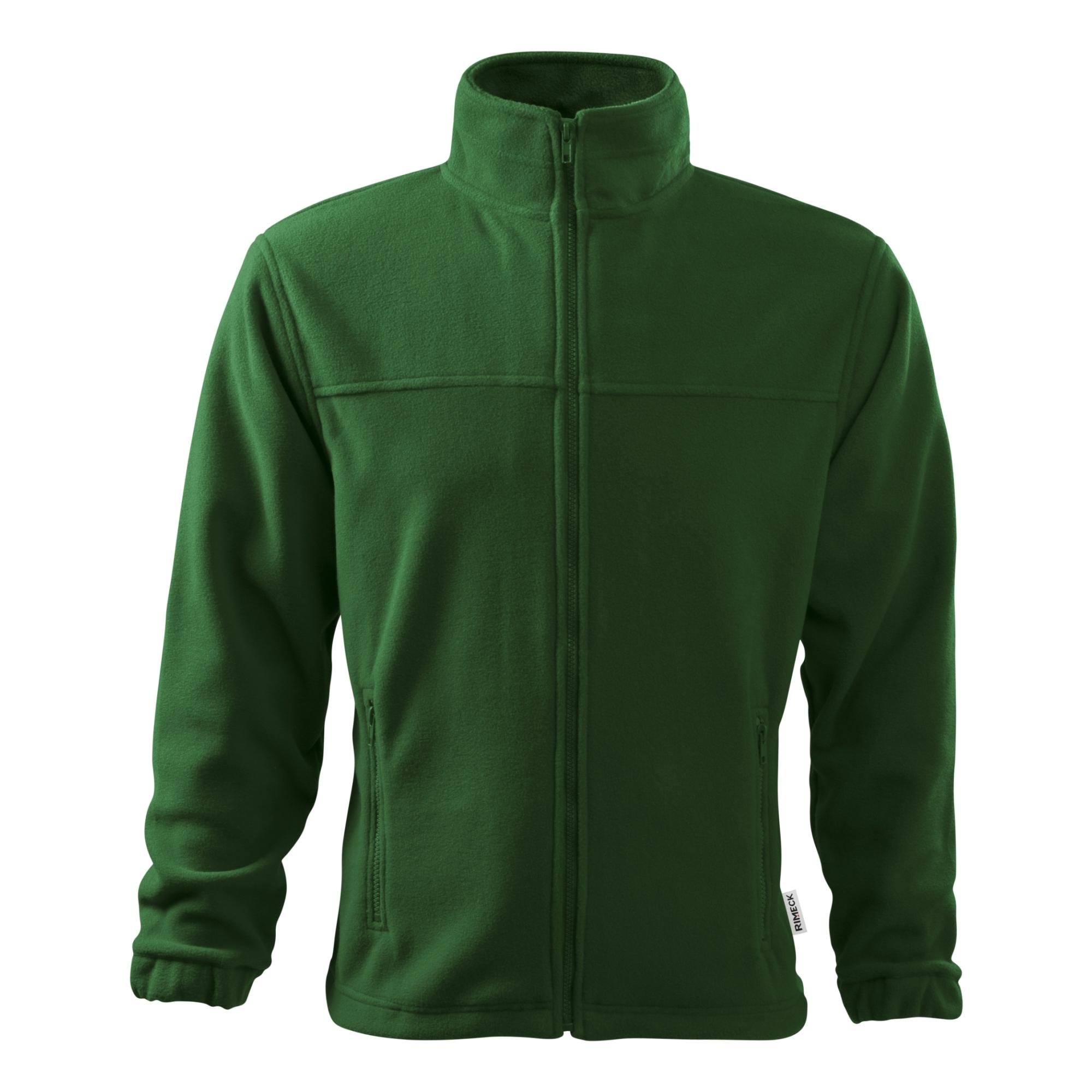 Jachetă fleece pentru bărbaţi Jacket 501 verde sticlă 06 (brand label) M