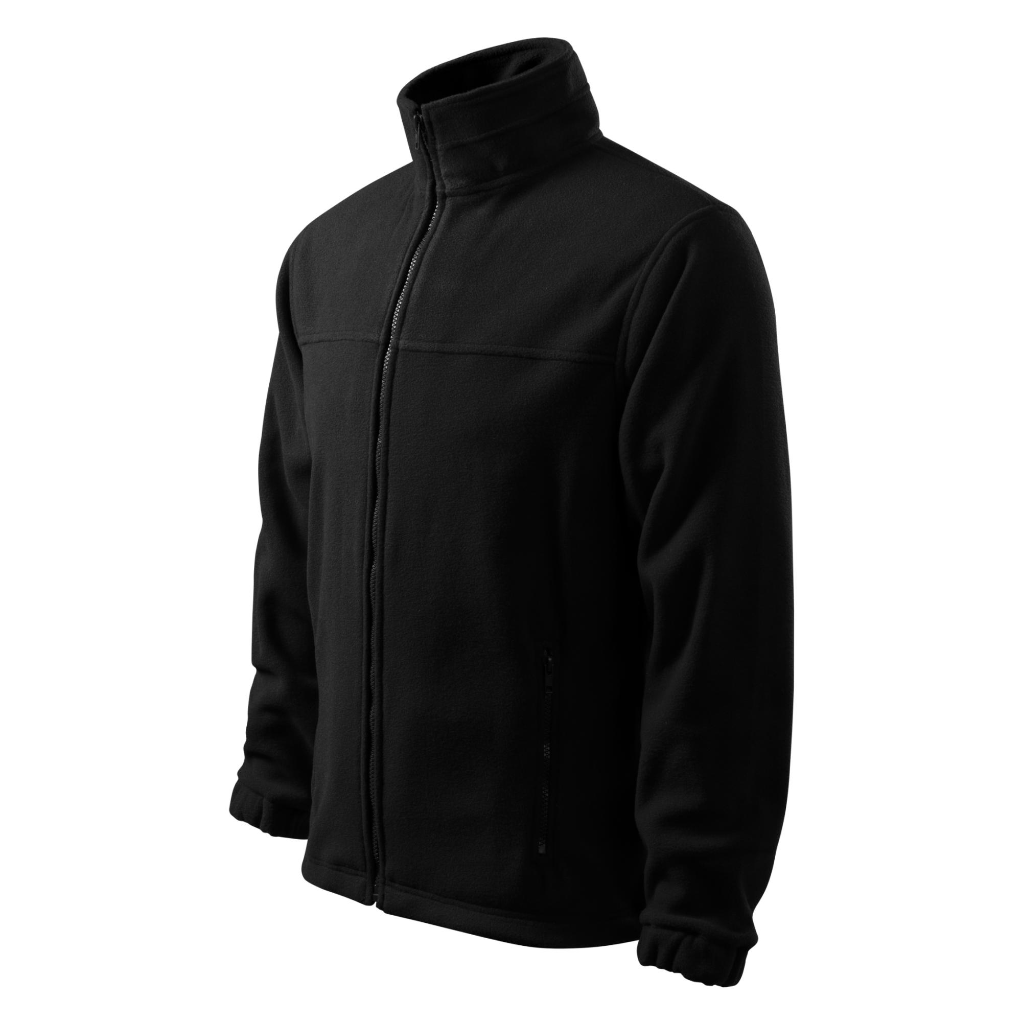 Jachetă fleece pentru bărbaţi Jacket 501 negru 01 (brand label) 4XL