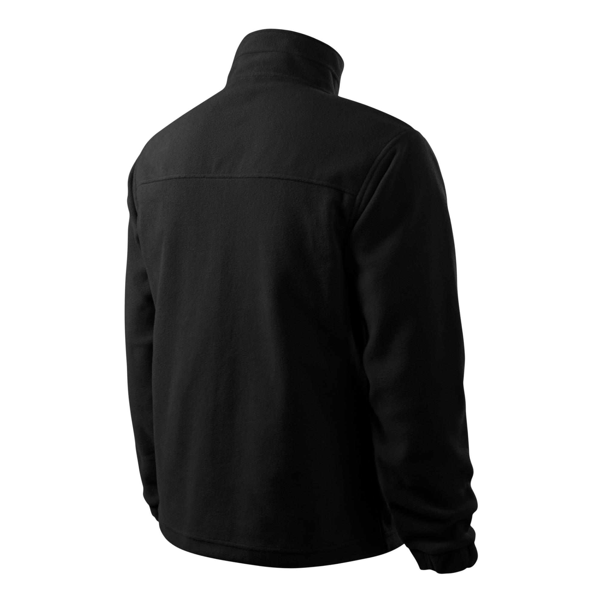 Jachetă fleece pentru bărbaţi Jacket 501 negru 01 (brand label) 3XL