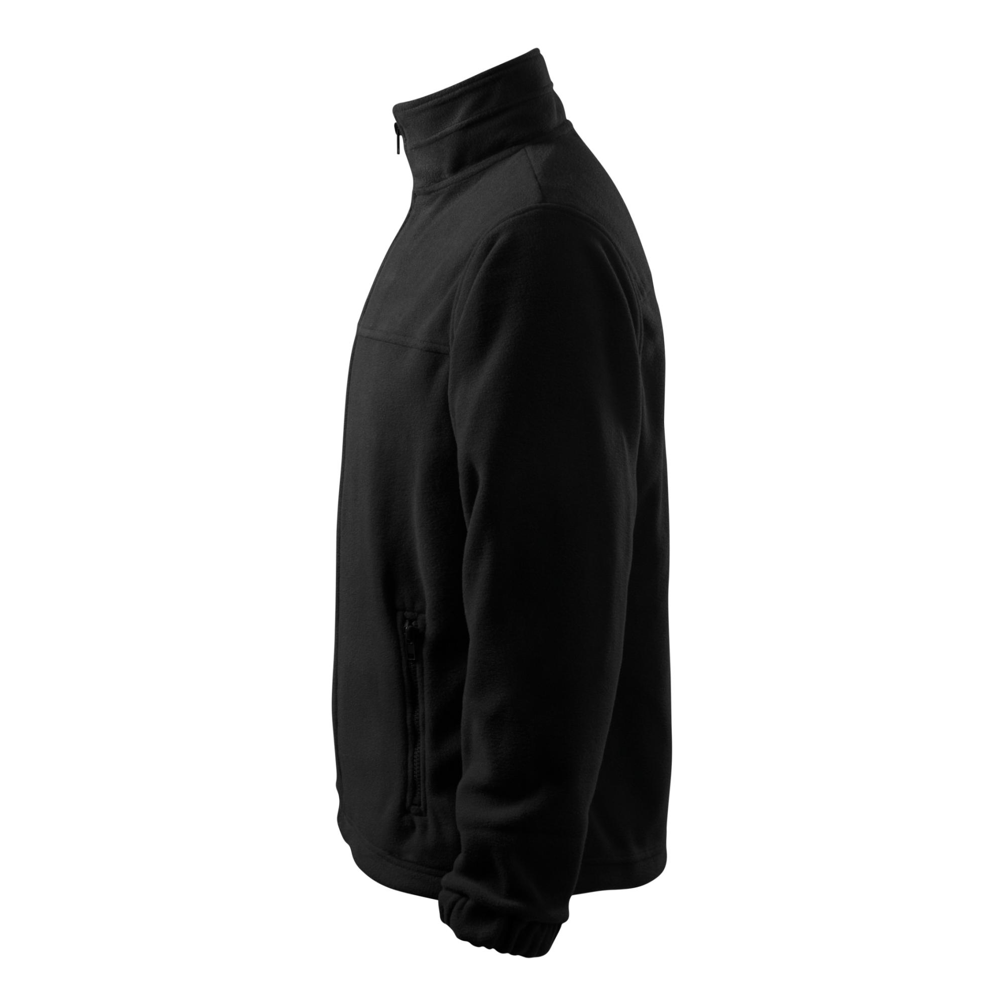 Jachetă fleece pentru bărbaţi Jacket 501 negru 01 (brand label) 3XL