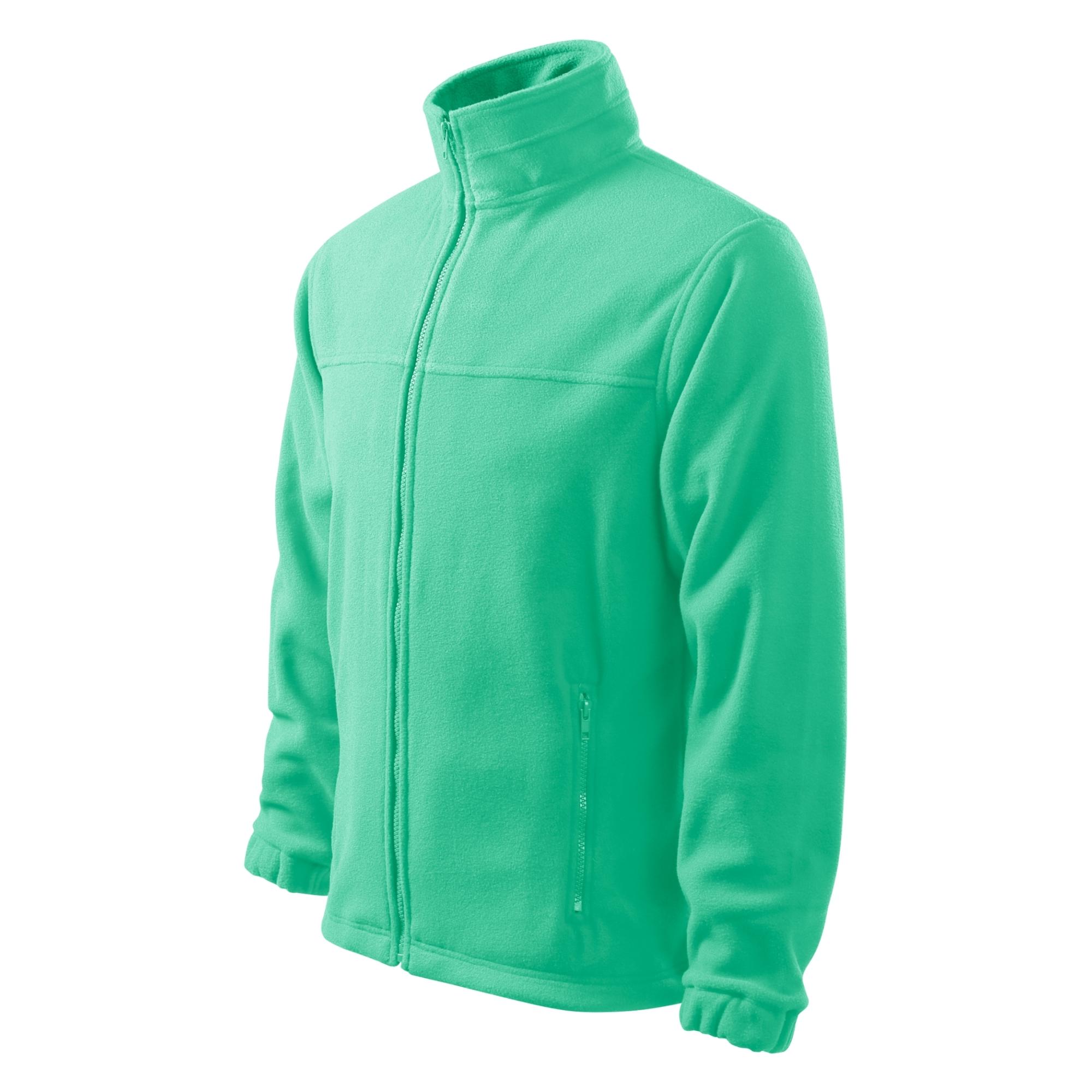 Jachetă fleece pentru bărbaţi Jacket 501 verde mentă 95 (brand label) 3XL