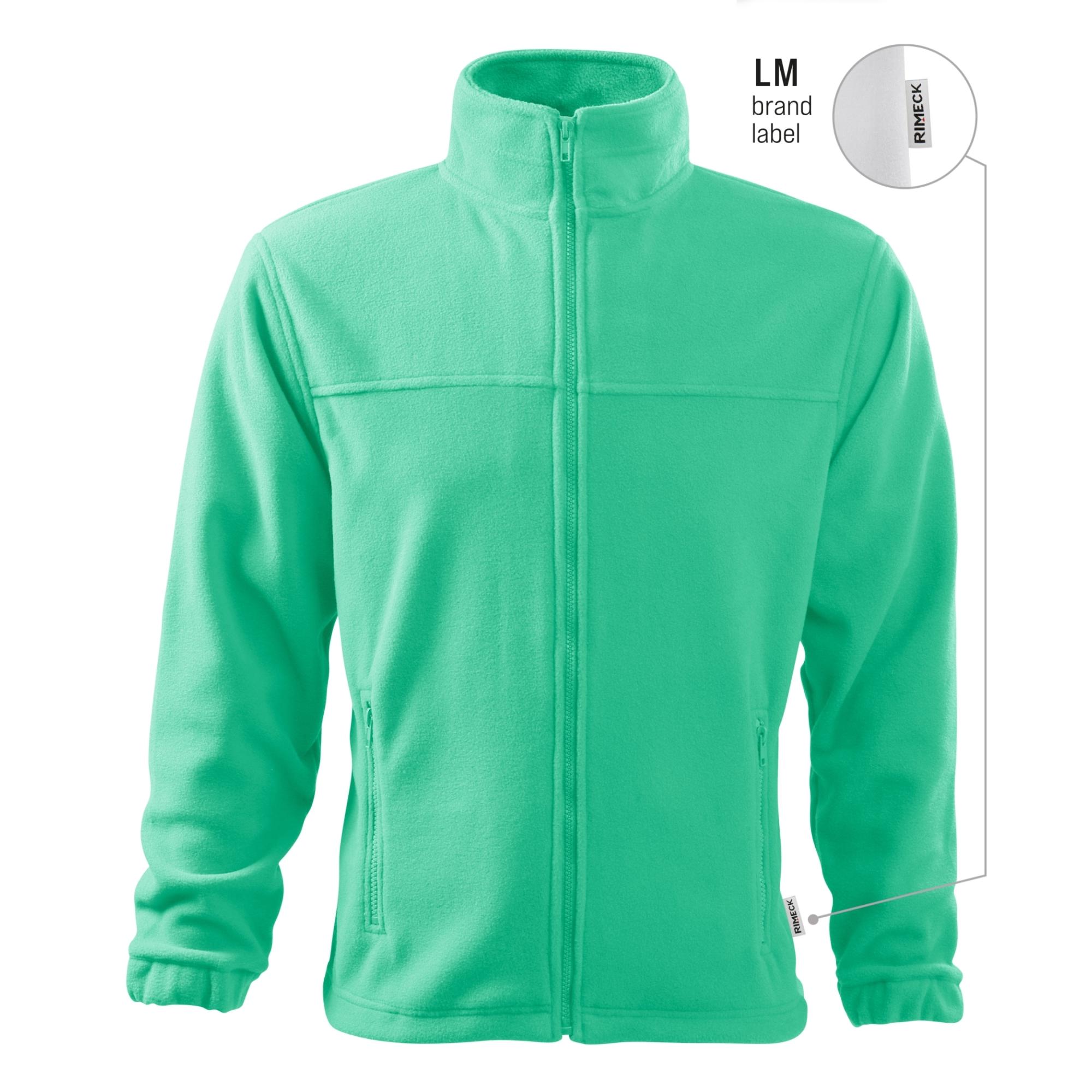Jachetă fleece pentru bărbaţi Jacket 501 verde mentă 95 (brand label) M