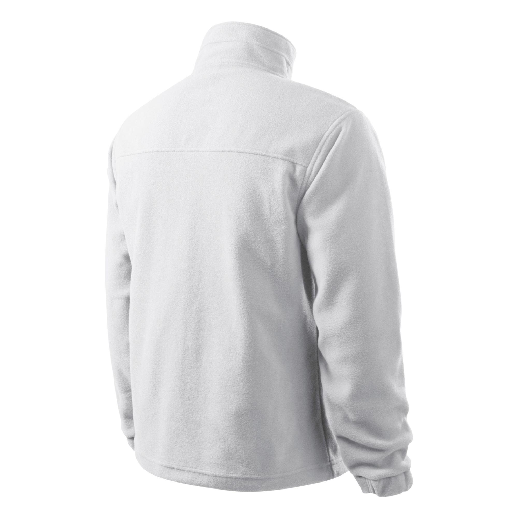 Jachetă fleece pentru bărbaţi Jacket 501 alb 00 (brand label) XL