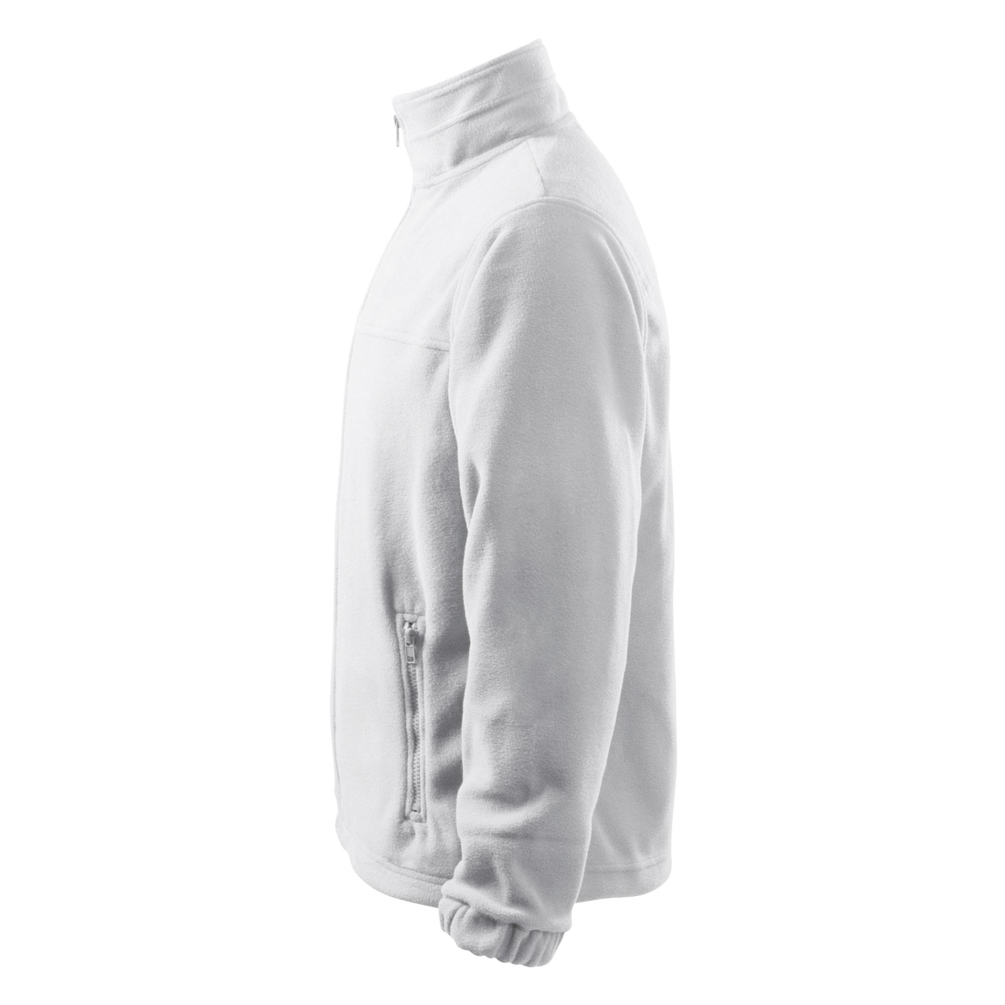 Jachetă fleece pentru bărbaţi Jacket 501 alb 00 (brand label) XL