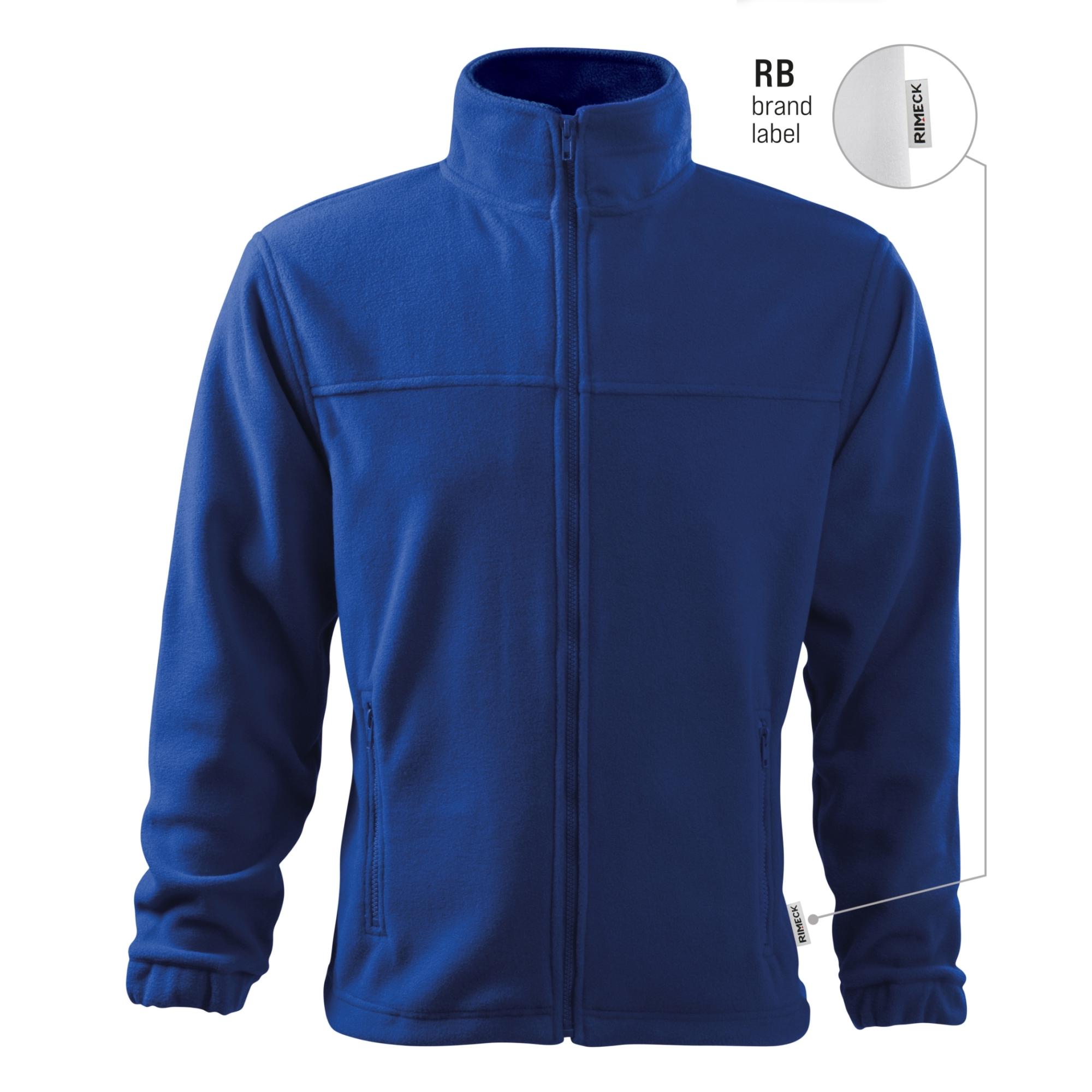 Jachetă fleece pentru bărbaţi Jacket 501 albastru regal 05 (brand label) XXL