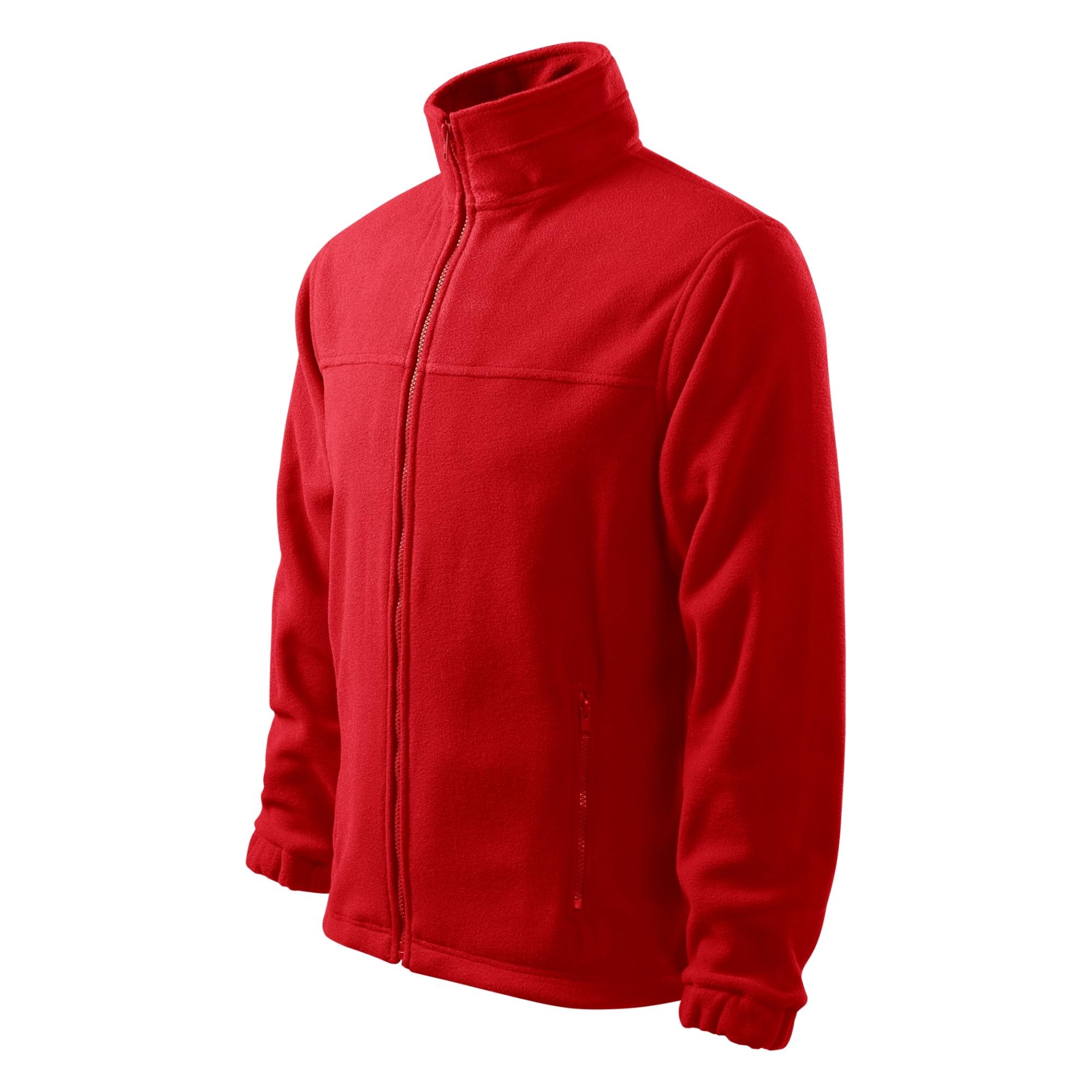 Jachetă fleece pentru bărbaţi Jacket 501 roşu 07 (brand label) 3XL