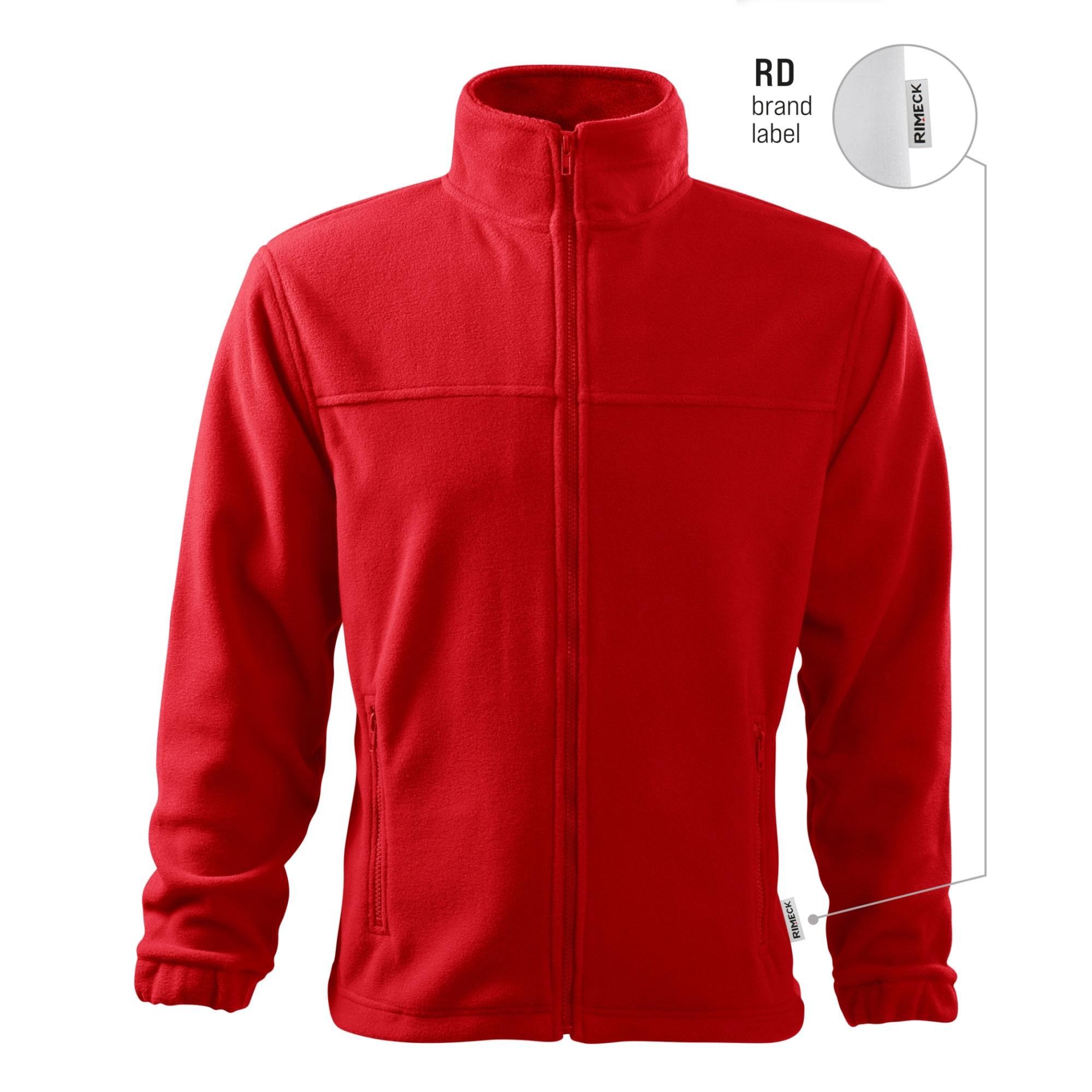 Jachetă fleece pentru bărbaţi Jacket 501 roşu 07 (brand label) XXL