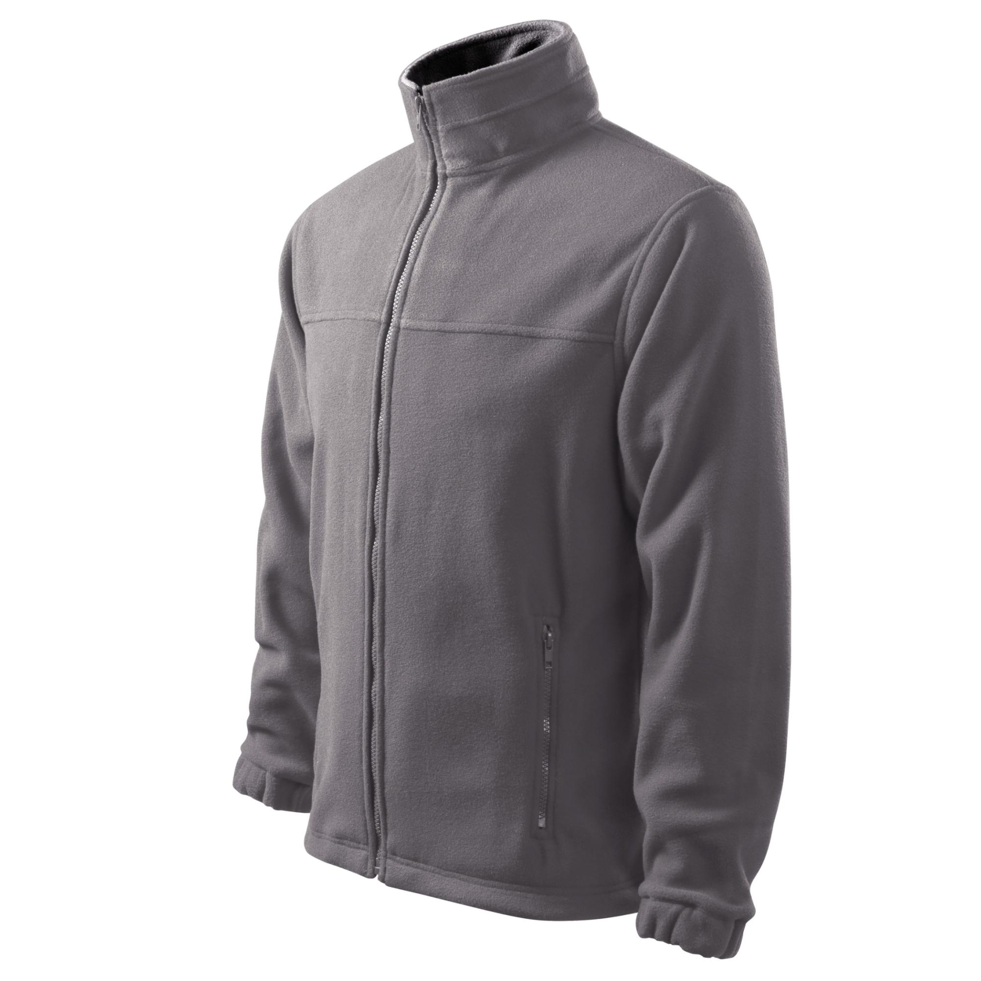 Jachetă fleece pentru bărbaţi Jacket 501 gri metalic 36 (brand label) 3XL