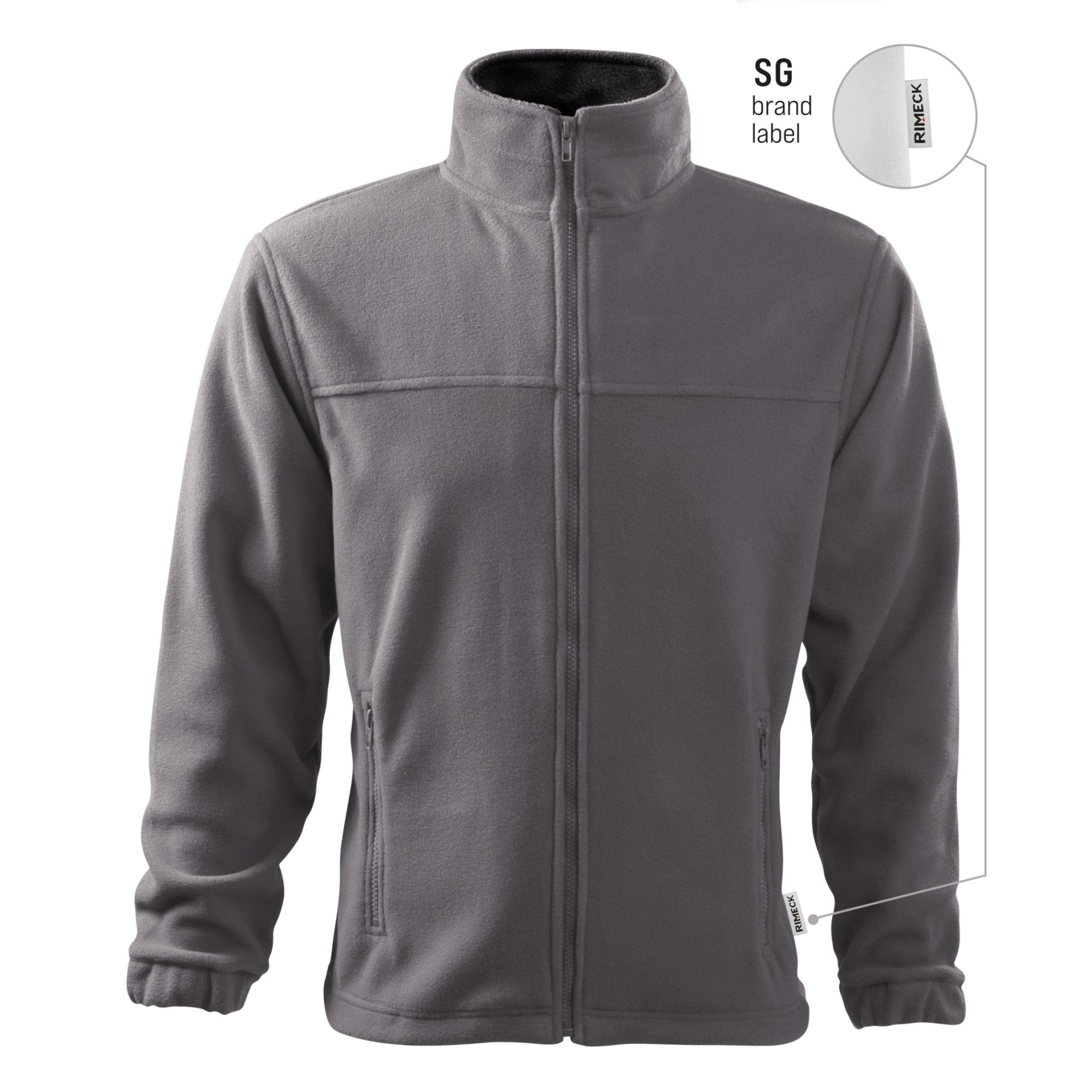 Jachetă fleece pentru bărbaţi Jacket 501 gri metalic 36 (brand label) XXL