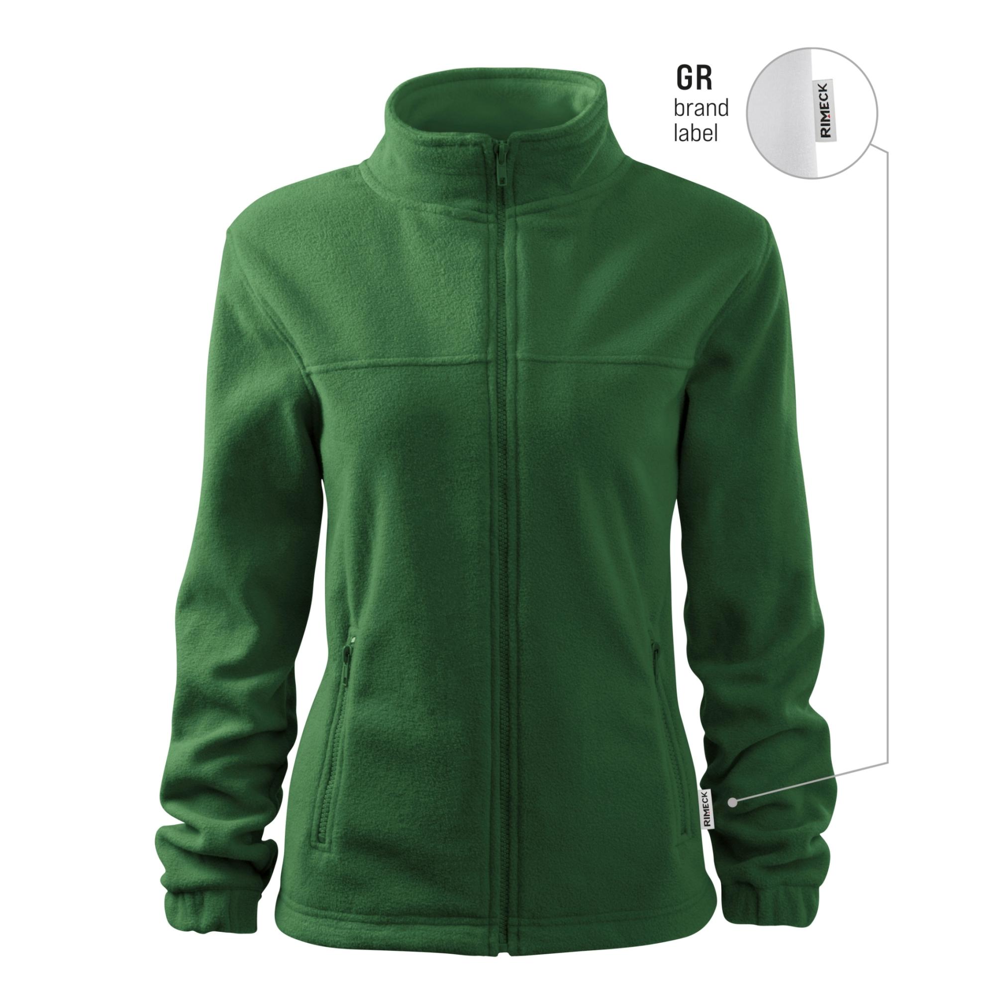 Jachetă fleece pentru damă Jacket 504 verde sticlă 06 (brand label) S