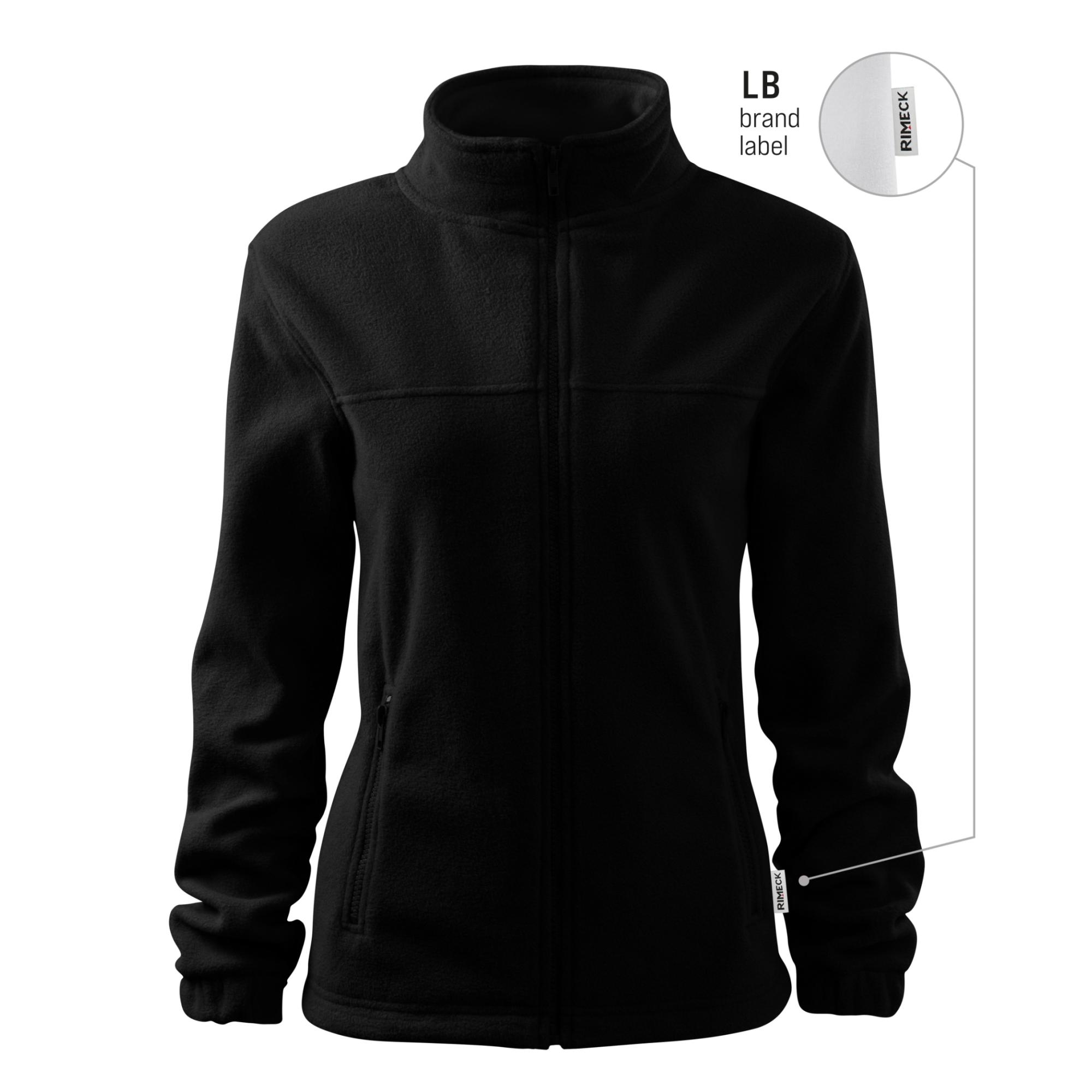Jachetă fleece pentru damă Jacket 504 negru 01 (brand label) M