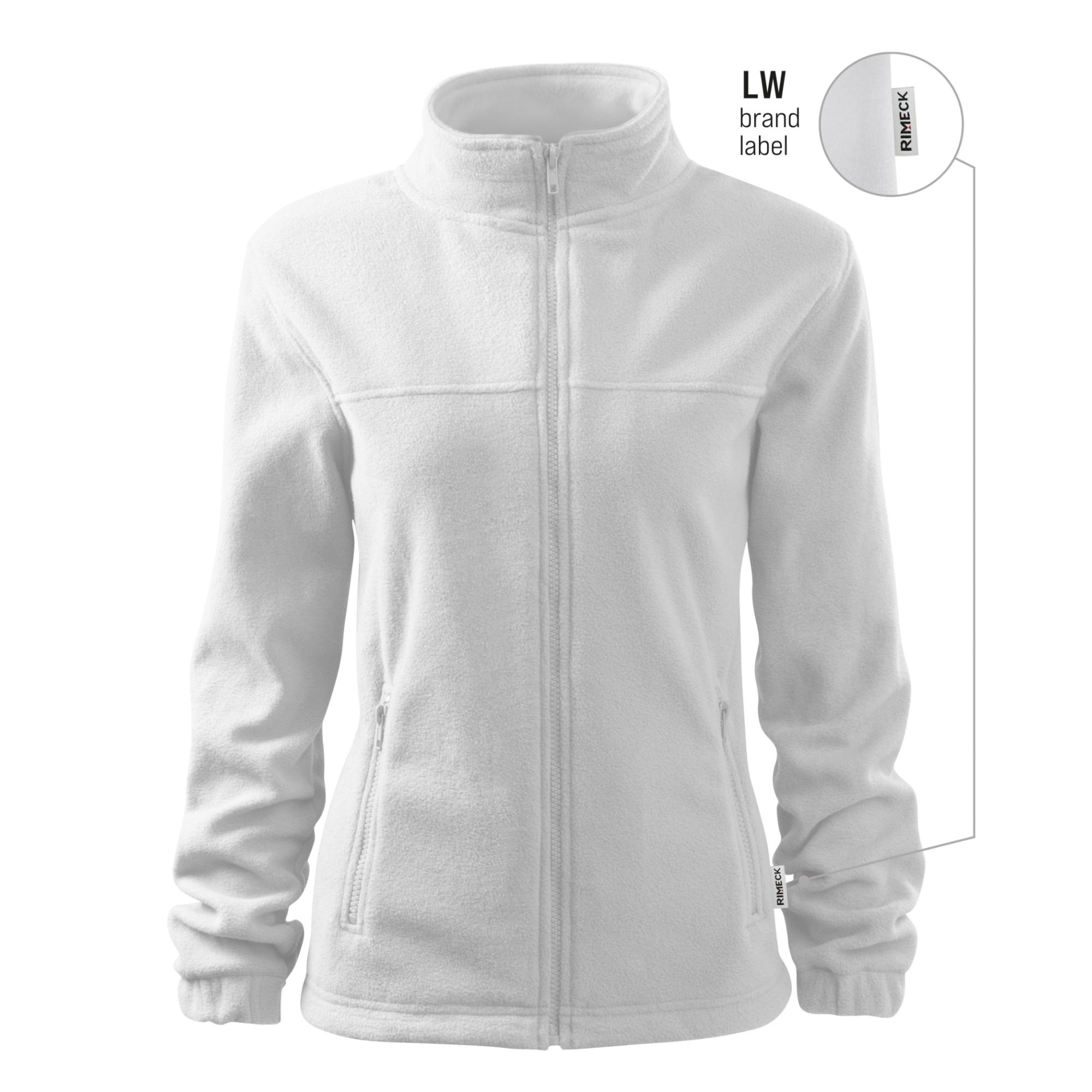 Jachetă fleece pentru damă Jacket 504 alb 00 (brand label) XL