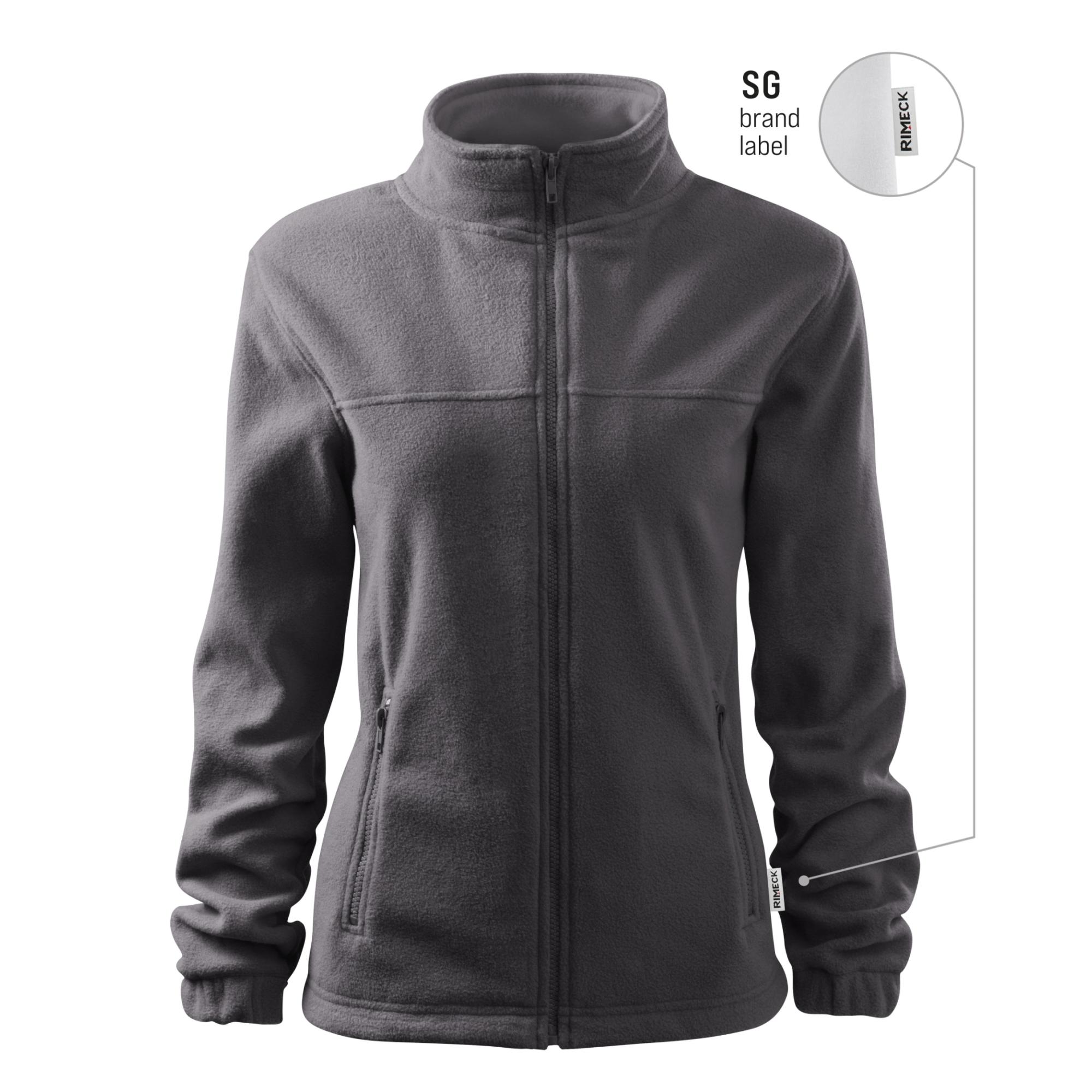 Jachetă fleece pentru damă Jacket 504 gri metalic 36 (brand label) XL
