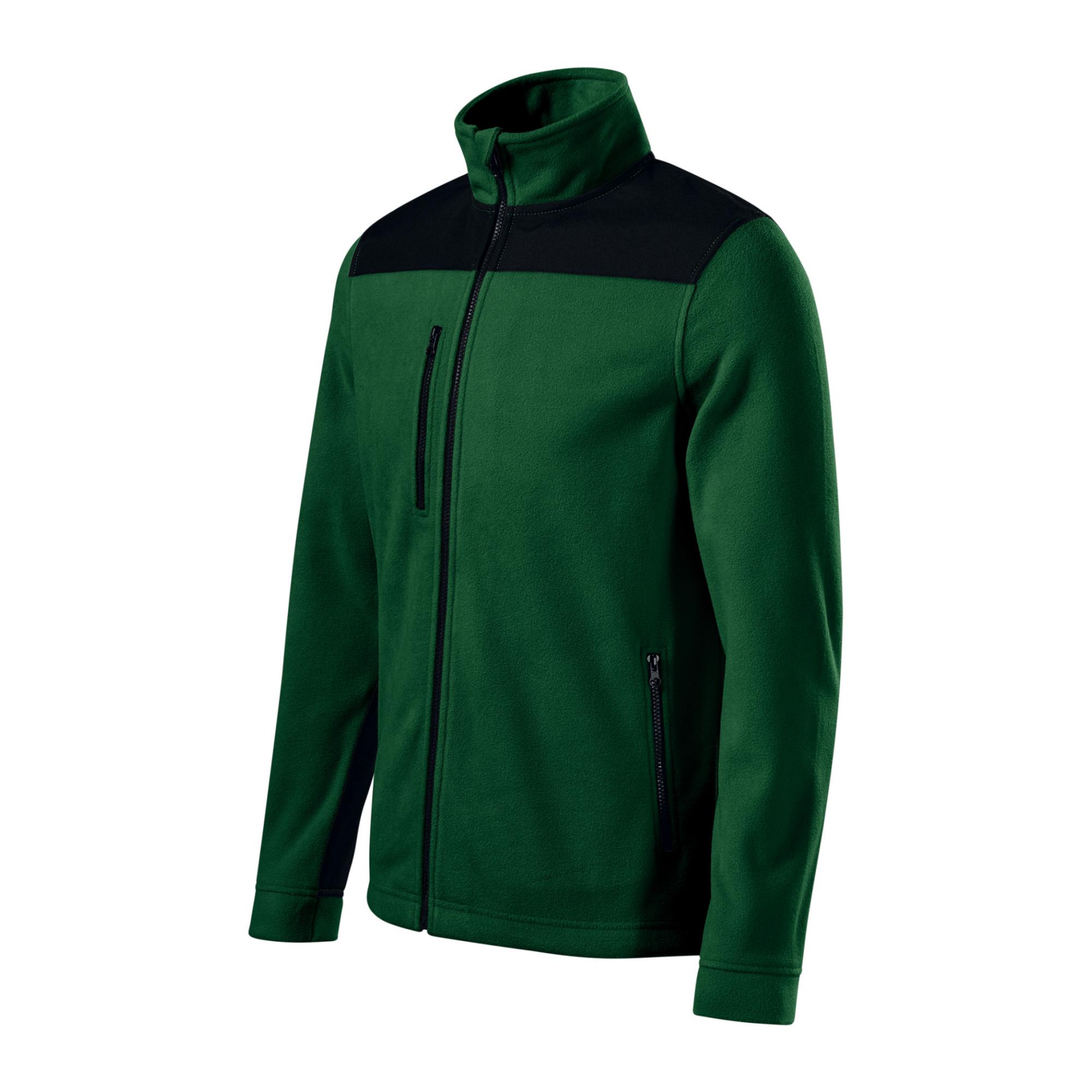 Jachetă fleece unisex Effect 530 Verde sticla XL