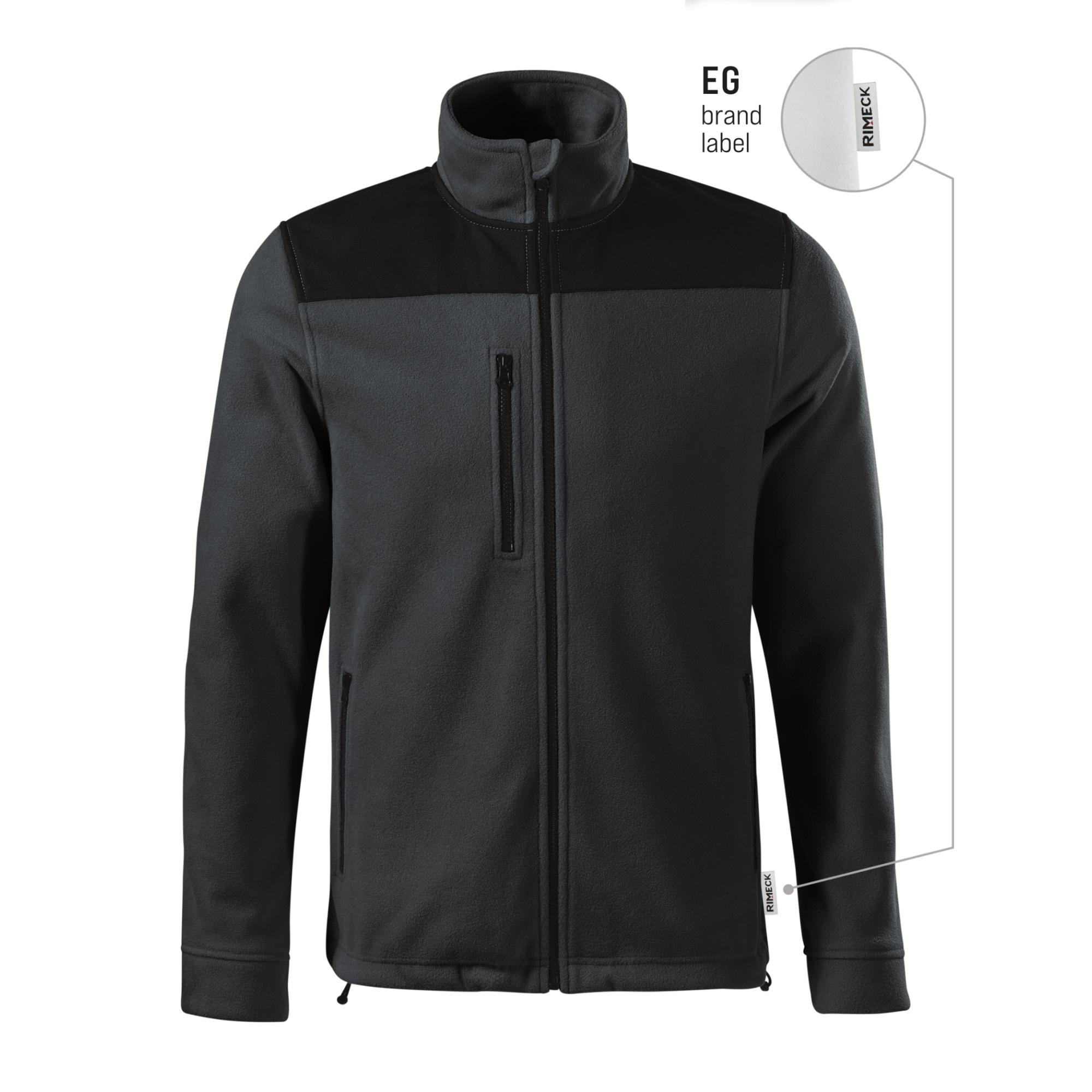 Jachetă fleece unisex Effect 530 ebony gray 94 (brand label) M