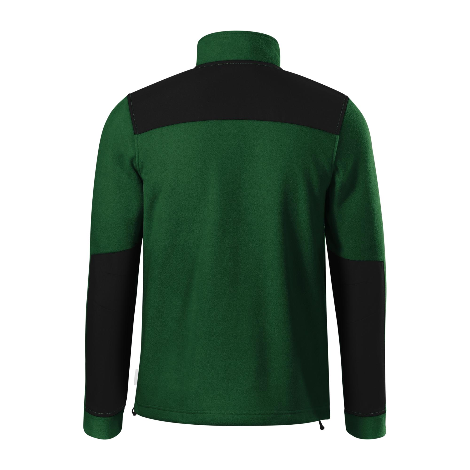 Jachetă fleece unisex Effect 530 verde sticlă 06 (brand label) 3XL
