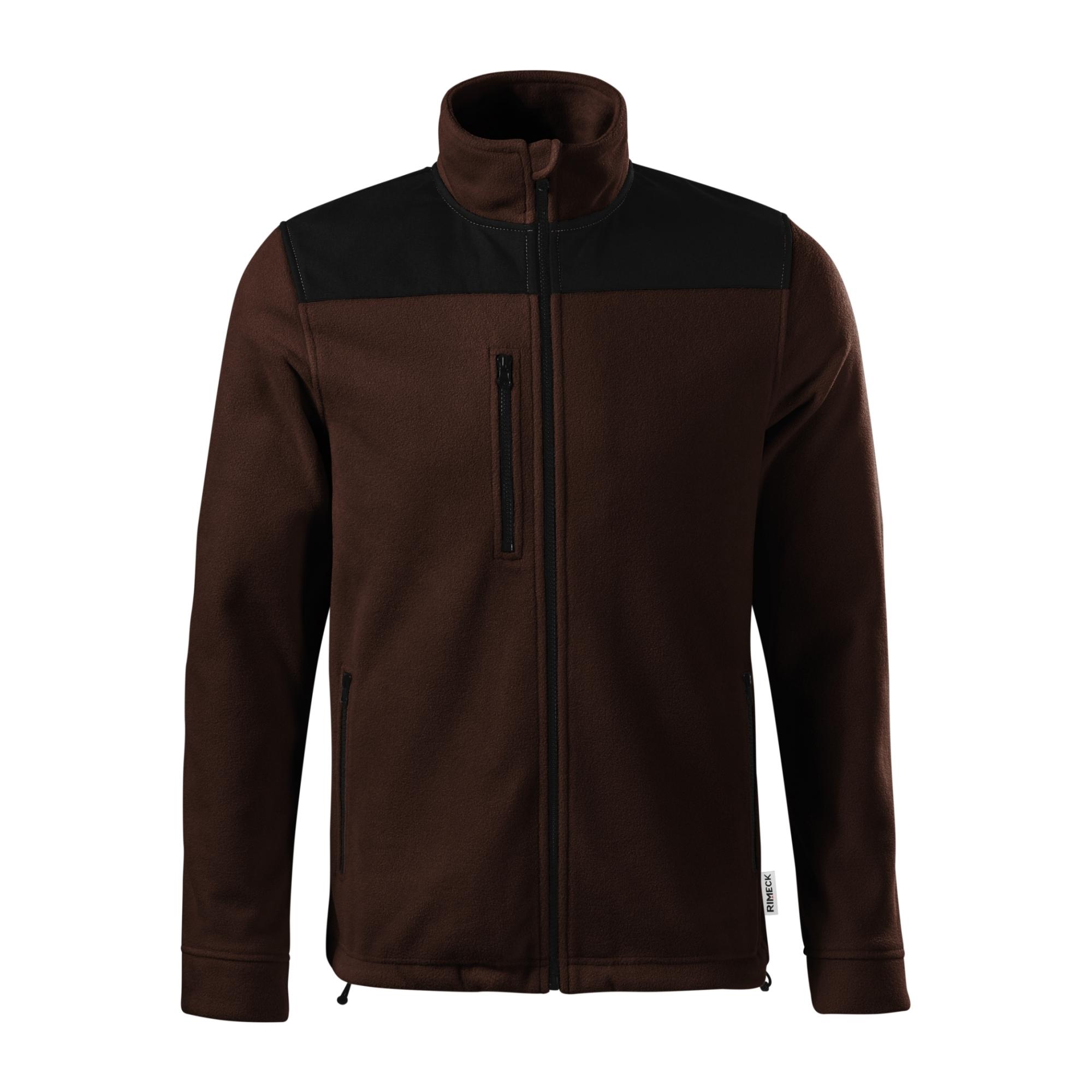 Jachetă fleece unisex Effect 530 cafea 27 (brand label) M
