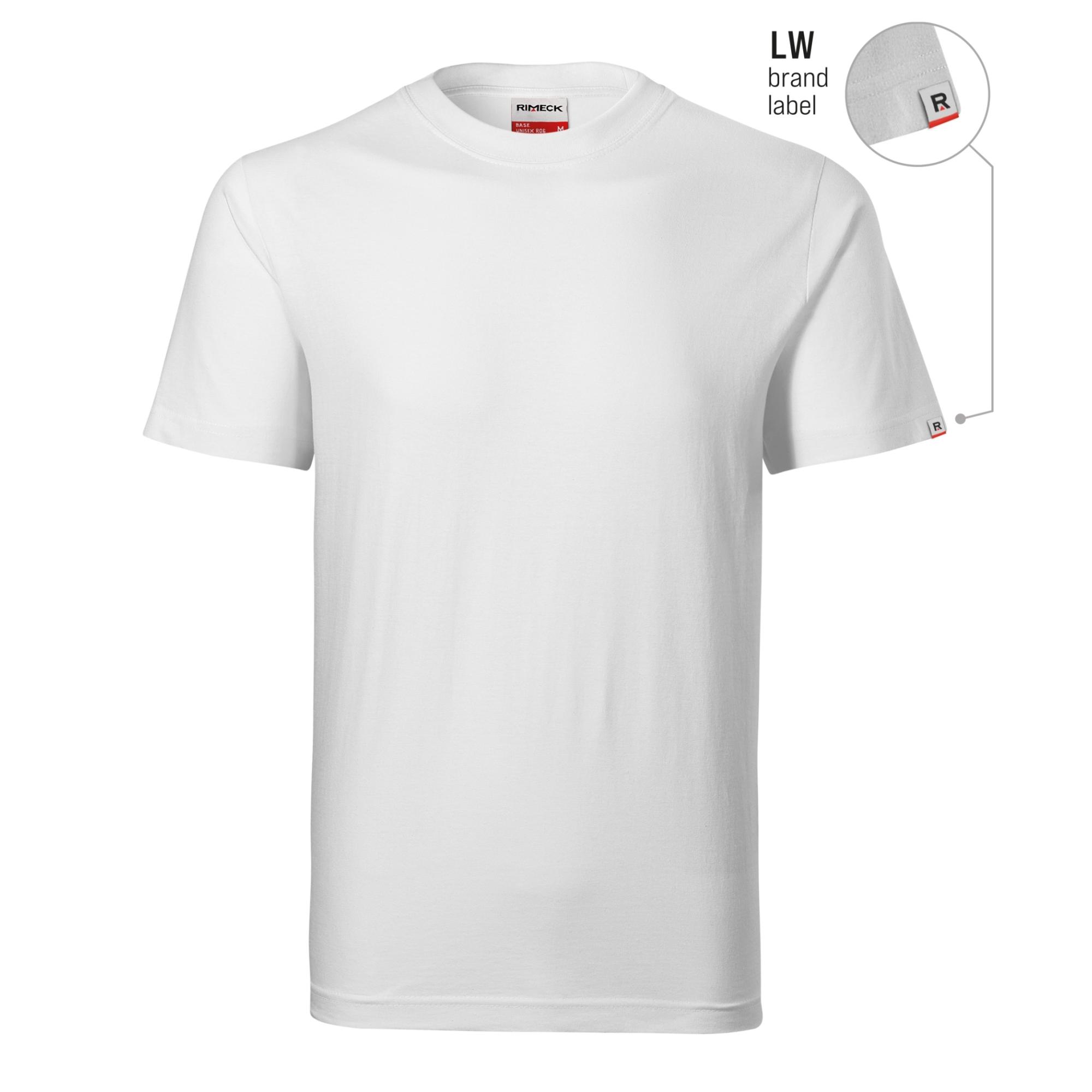 Tricou unisex Base R06 alb 00 (brand label) 5XL