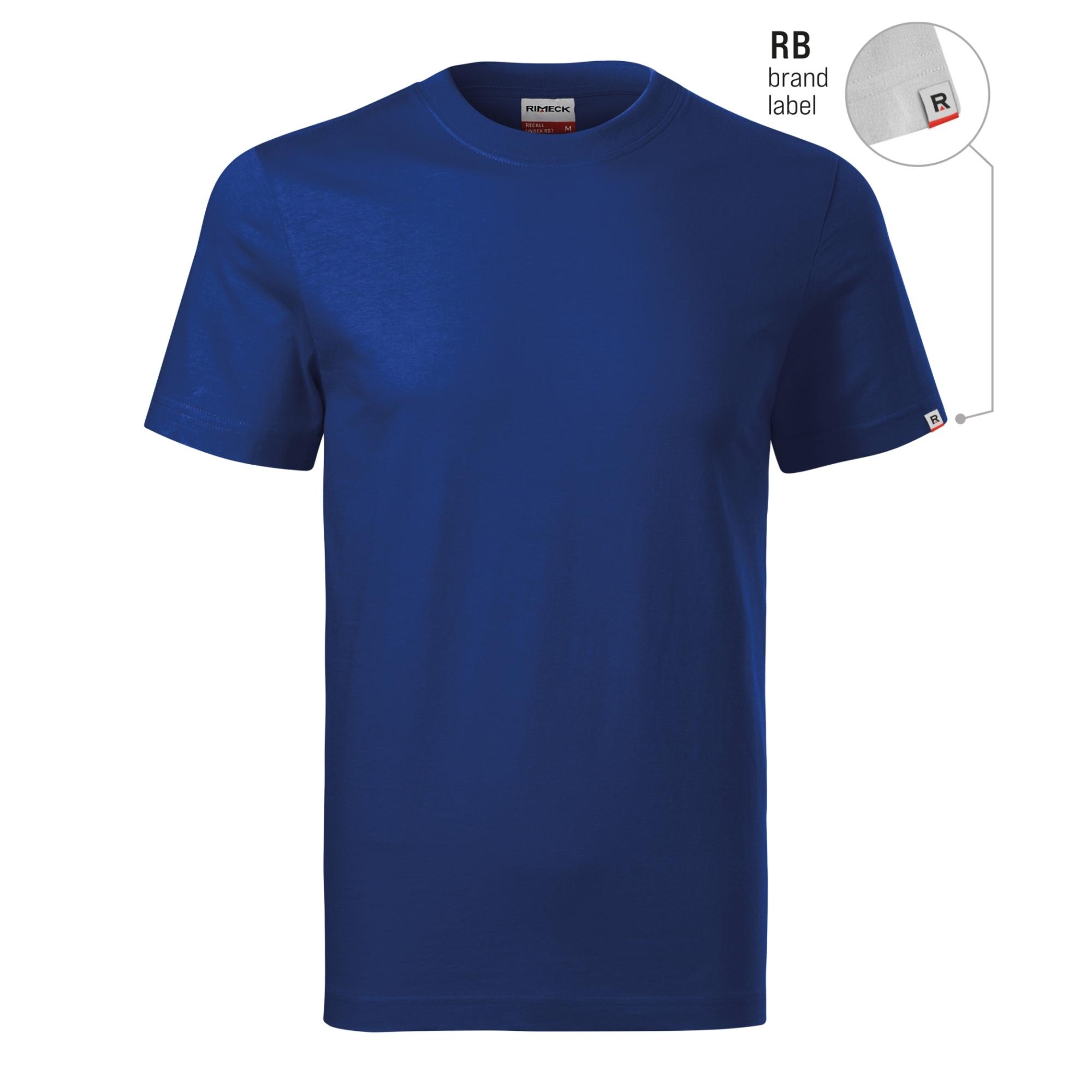 Tricou unisex Recall R07 albastru regal 05 (brand label) XXL
