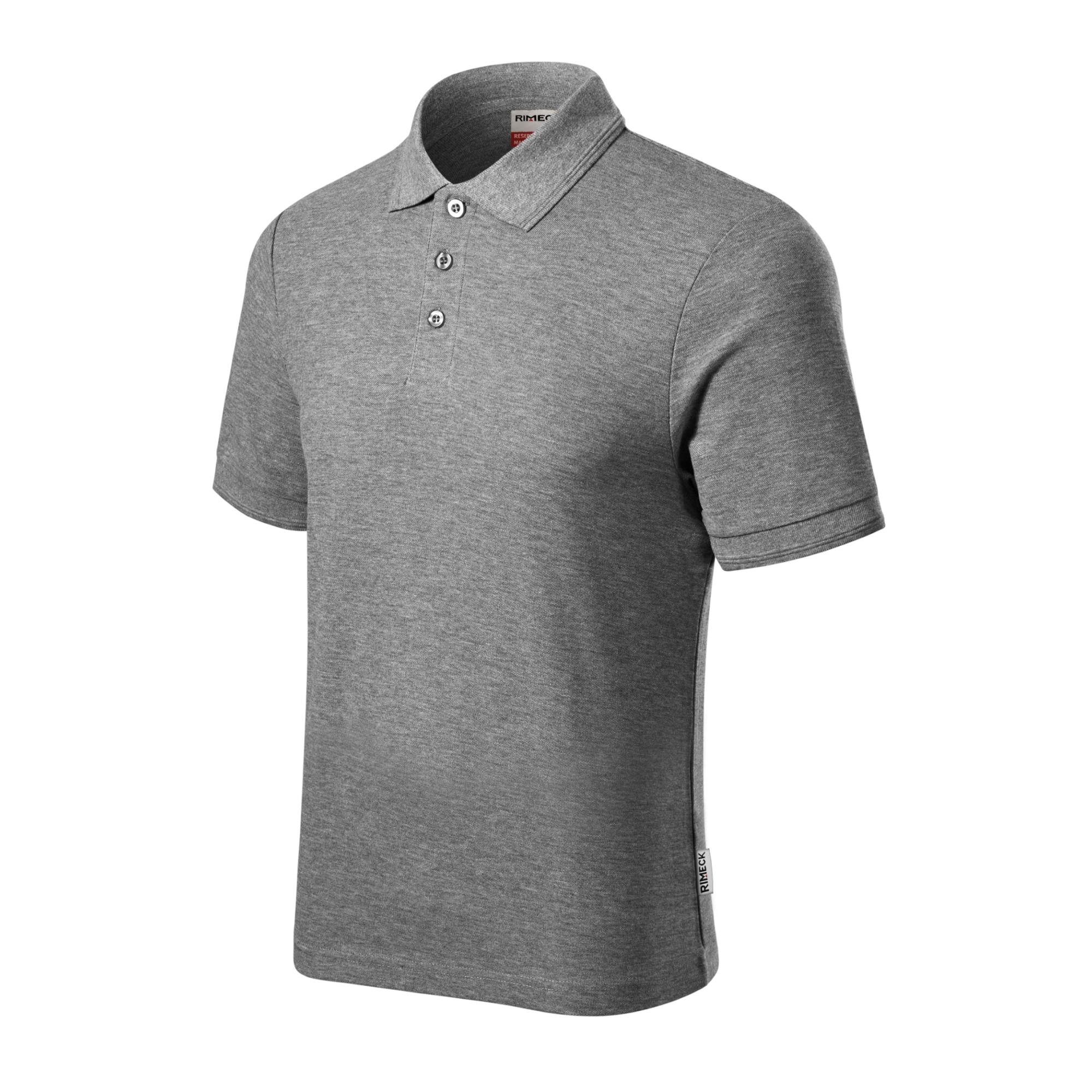 Tricou polo pentru bărbaţi Reserve R22 gri închis 12 (brand label) 3XL