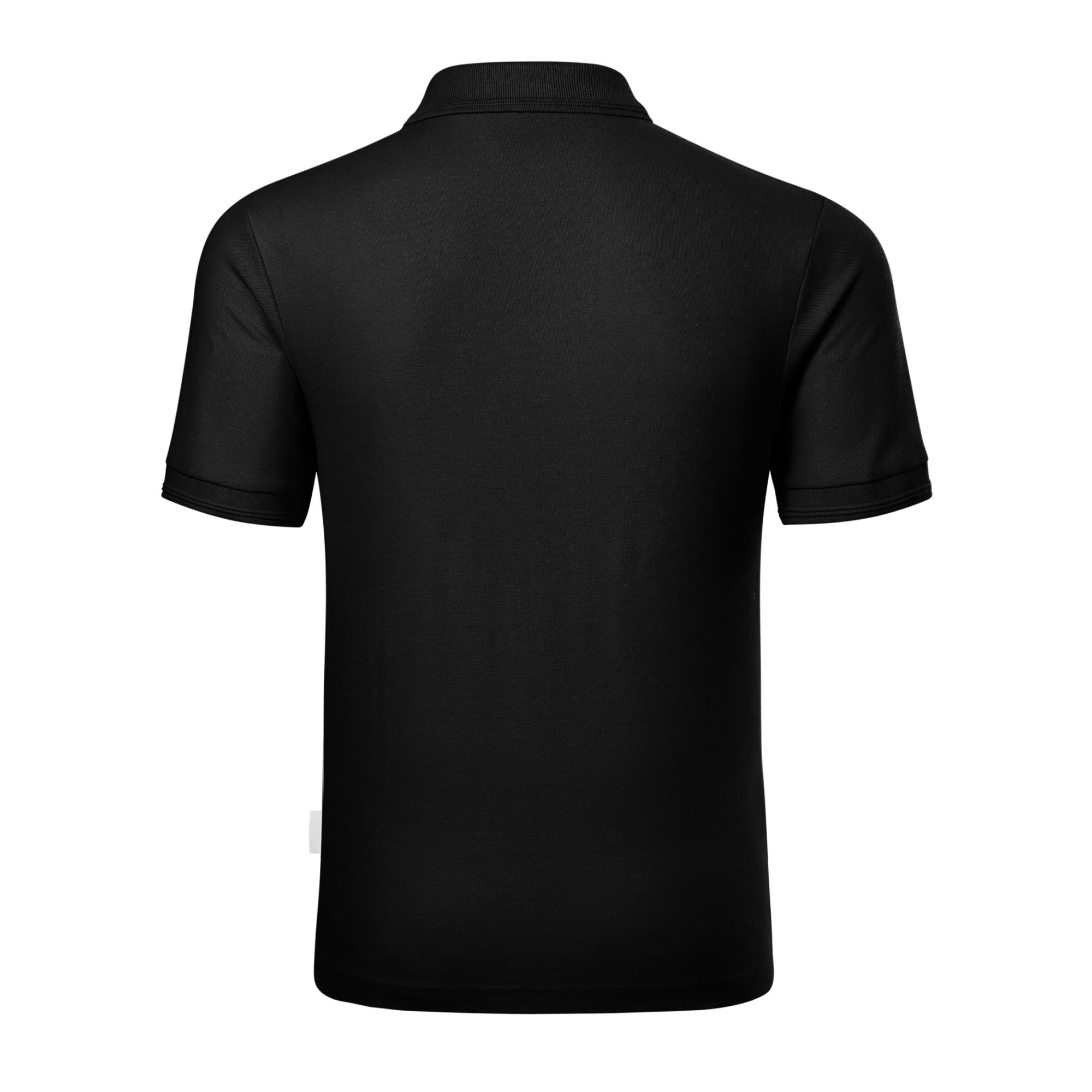 Tricou polo pentru bărbaţi Reserve R22 negru 01 (brand label) 3XL
