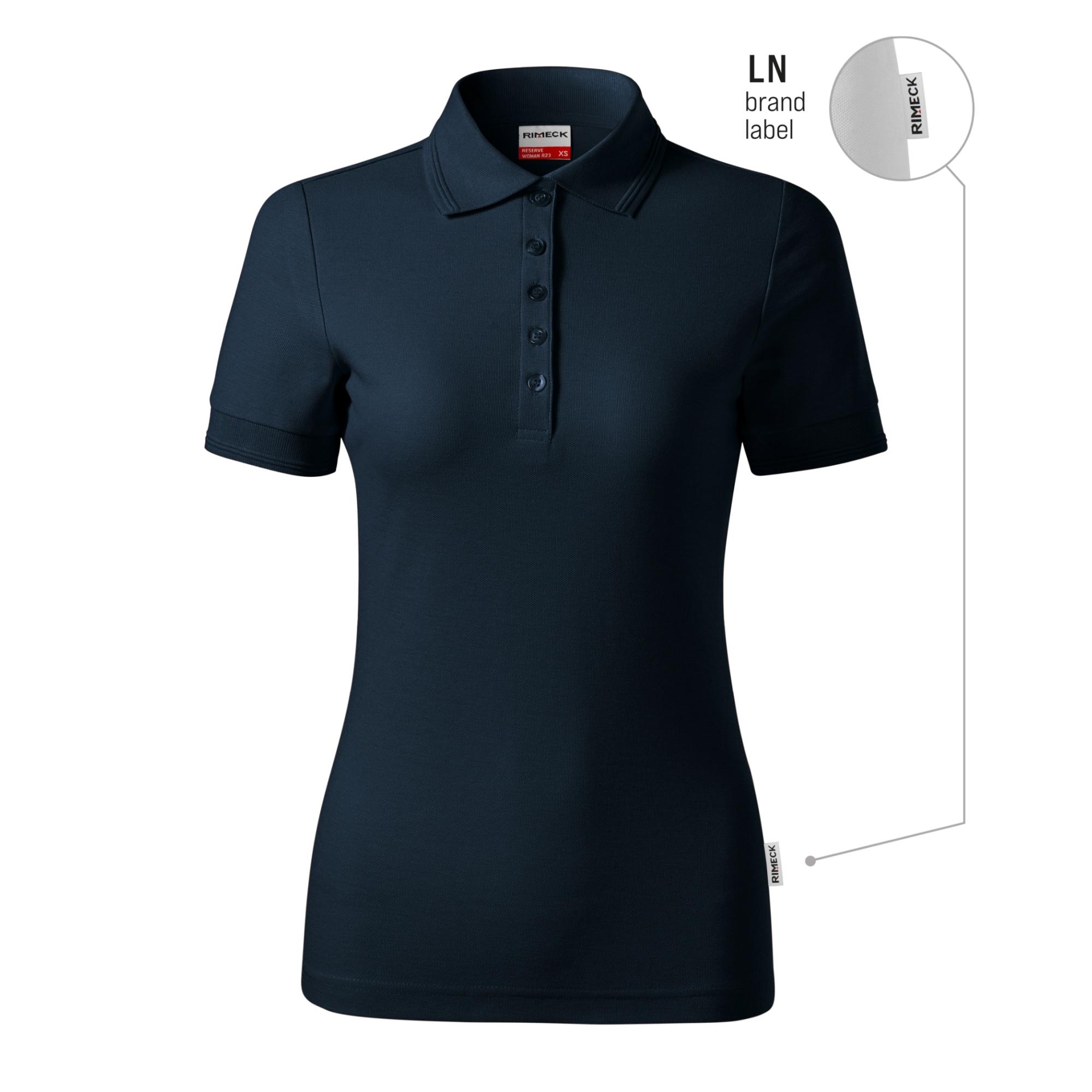 Tricou polo pentru damă Reserve R23 albastru marin 02 (brand label) XS