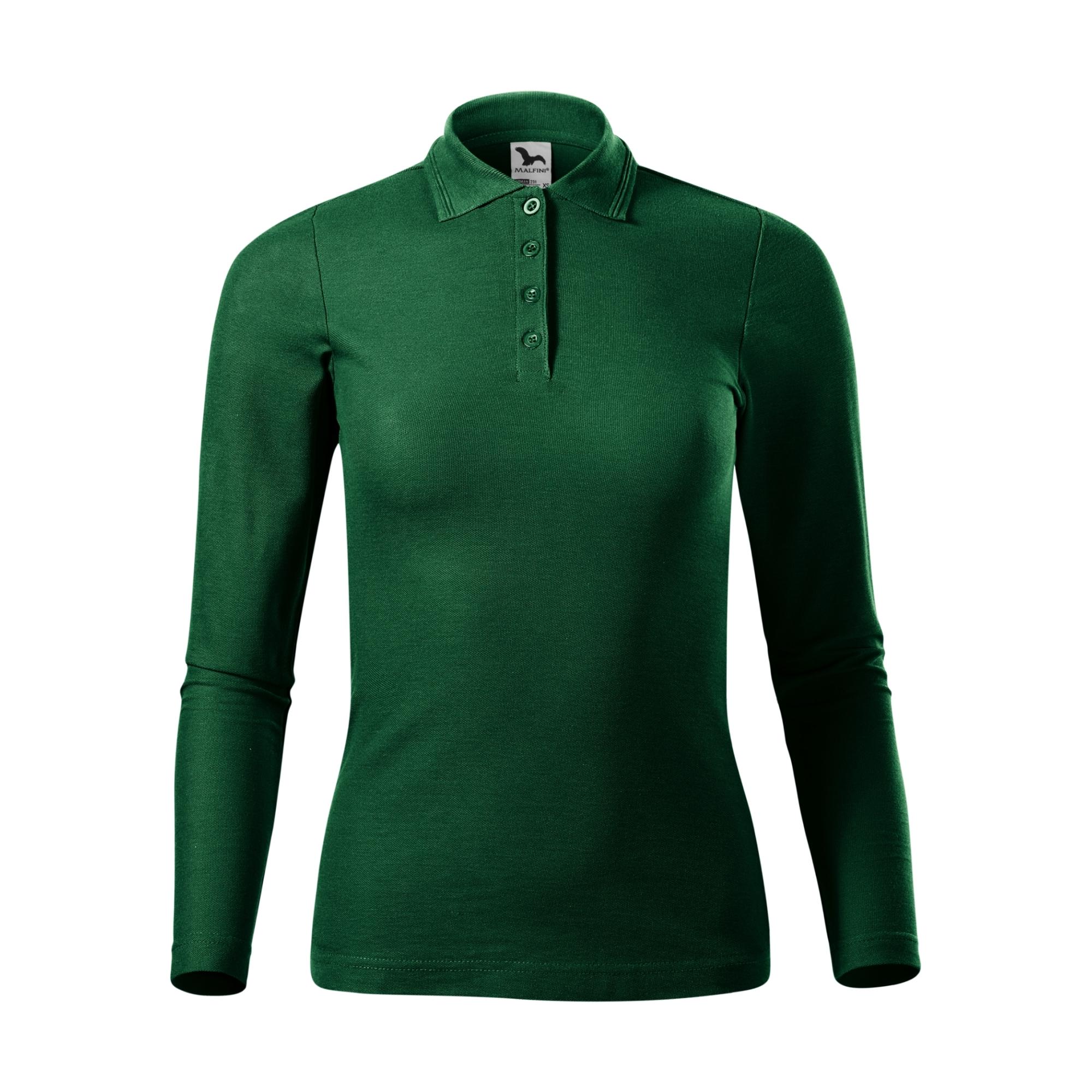 Tricou polo pentru damă Pique Polo LS 231 dark green XS