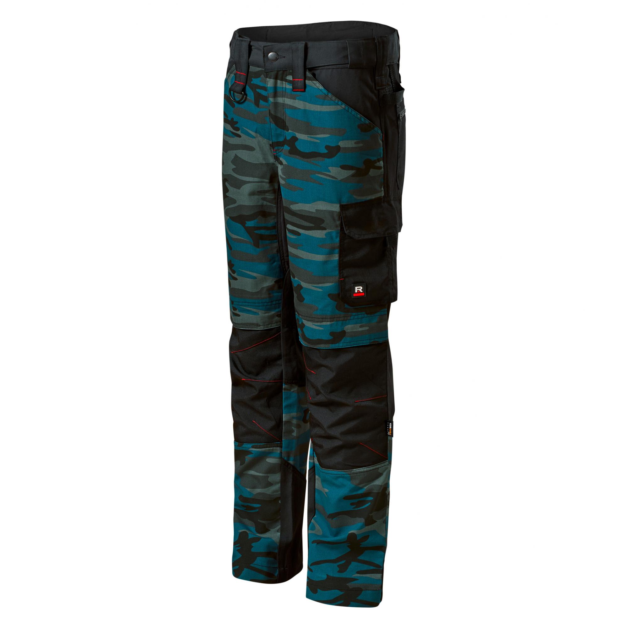 Pantaloni de lucru pentru bărbaţi Vertex Camo W09 camouflage petrol