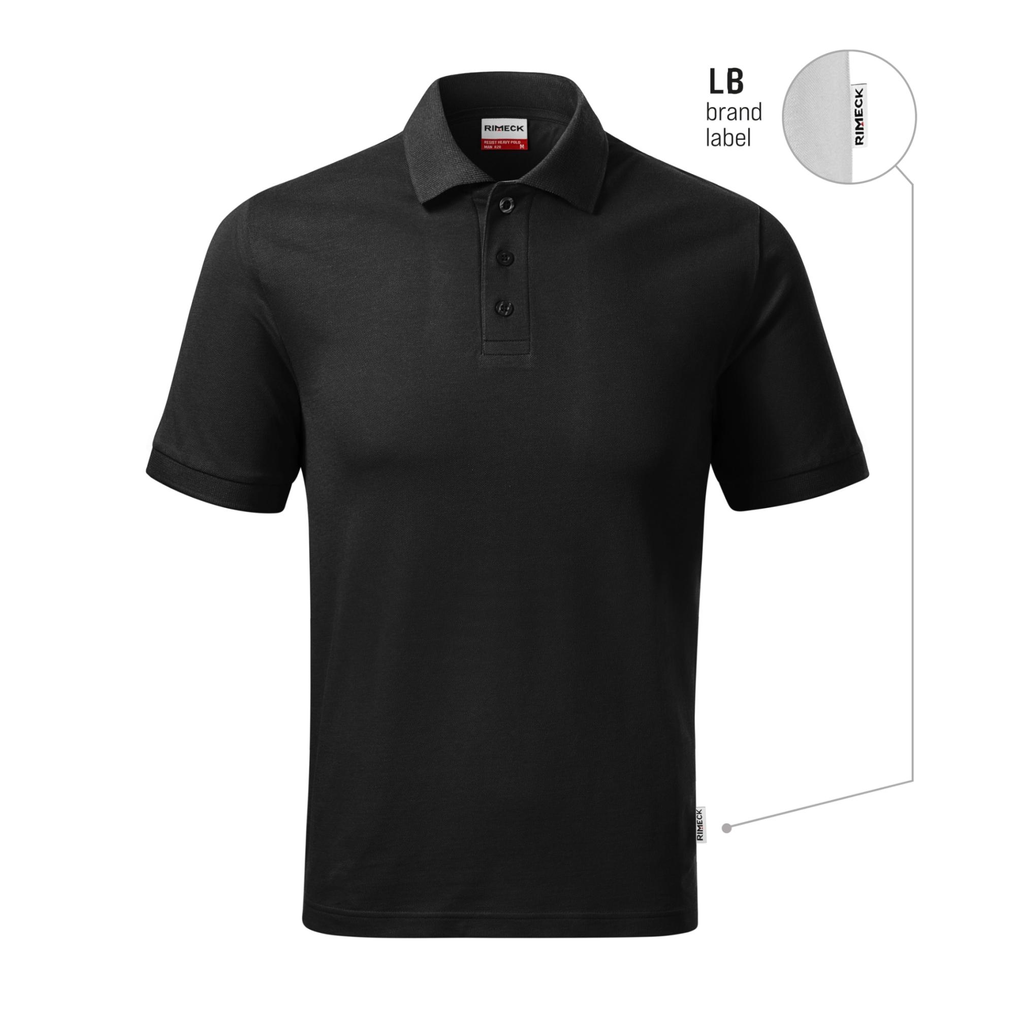 Tricou polo pentru bărbaţi Resist Heavy Polo R20 negru 01 (brand label) M