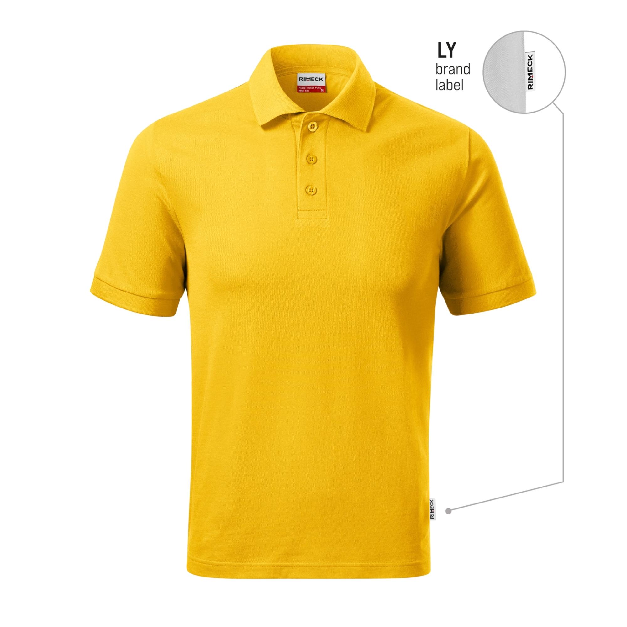 Tricou polo pentru bărbaţi Resist Heavy Polo R20 galben 04 (brand label) M