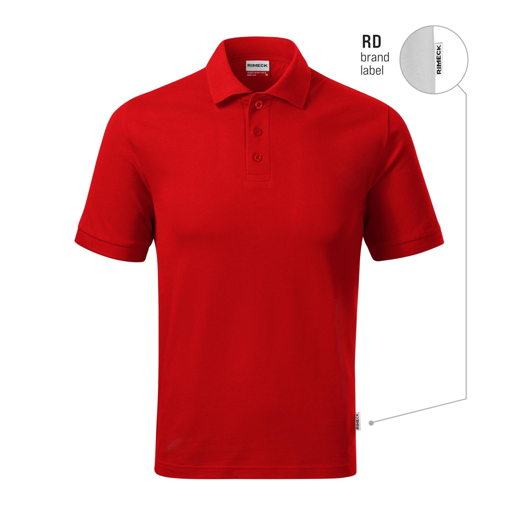 Tricou polo pentru bărbaţi Resist Heavy Polo R20 roşu 07 (brand label) M