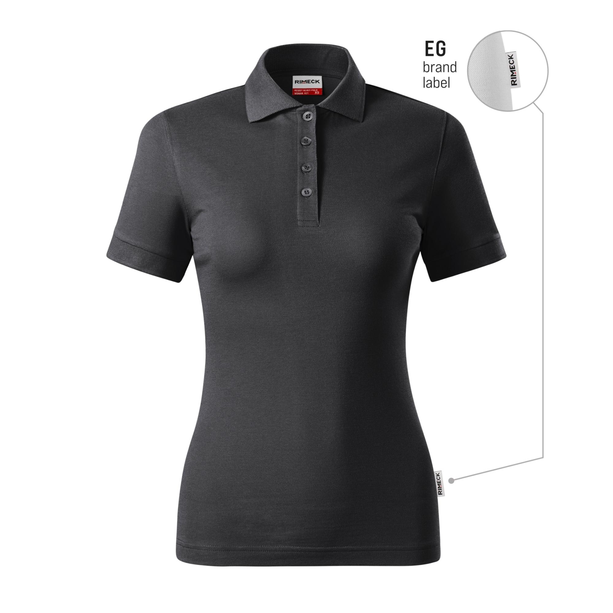 Tricou polo pentru damă Resist Heavy Polo R21 ebony gray 94 (brand label) XXL