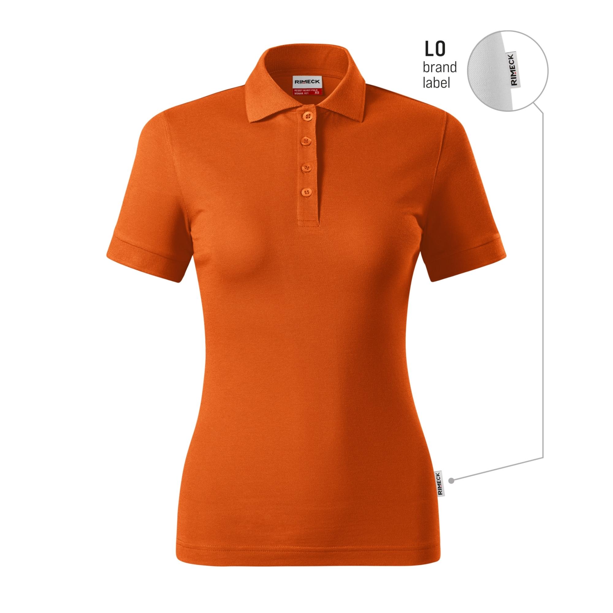 Tricou polo pentru damă Resist Heavy Polo R21 portocaliu 11 (brand label) XXL