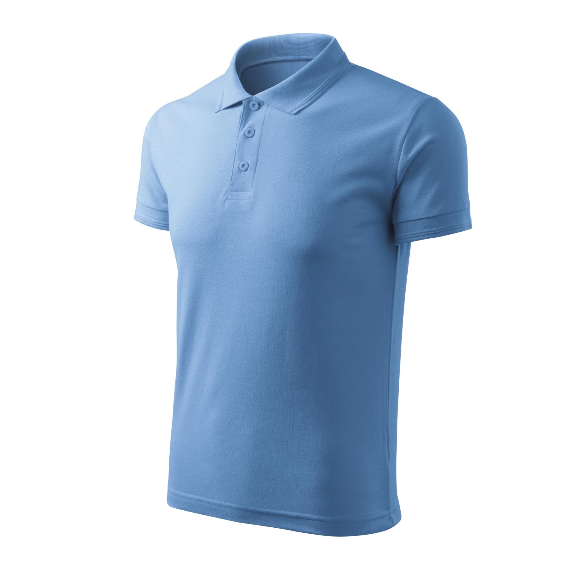 Tricou polo pentru bărbaţi Pique Polo Free F03 Albastru deschis