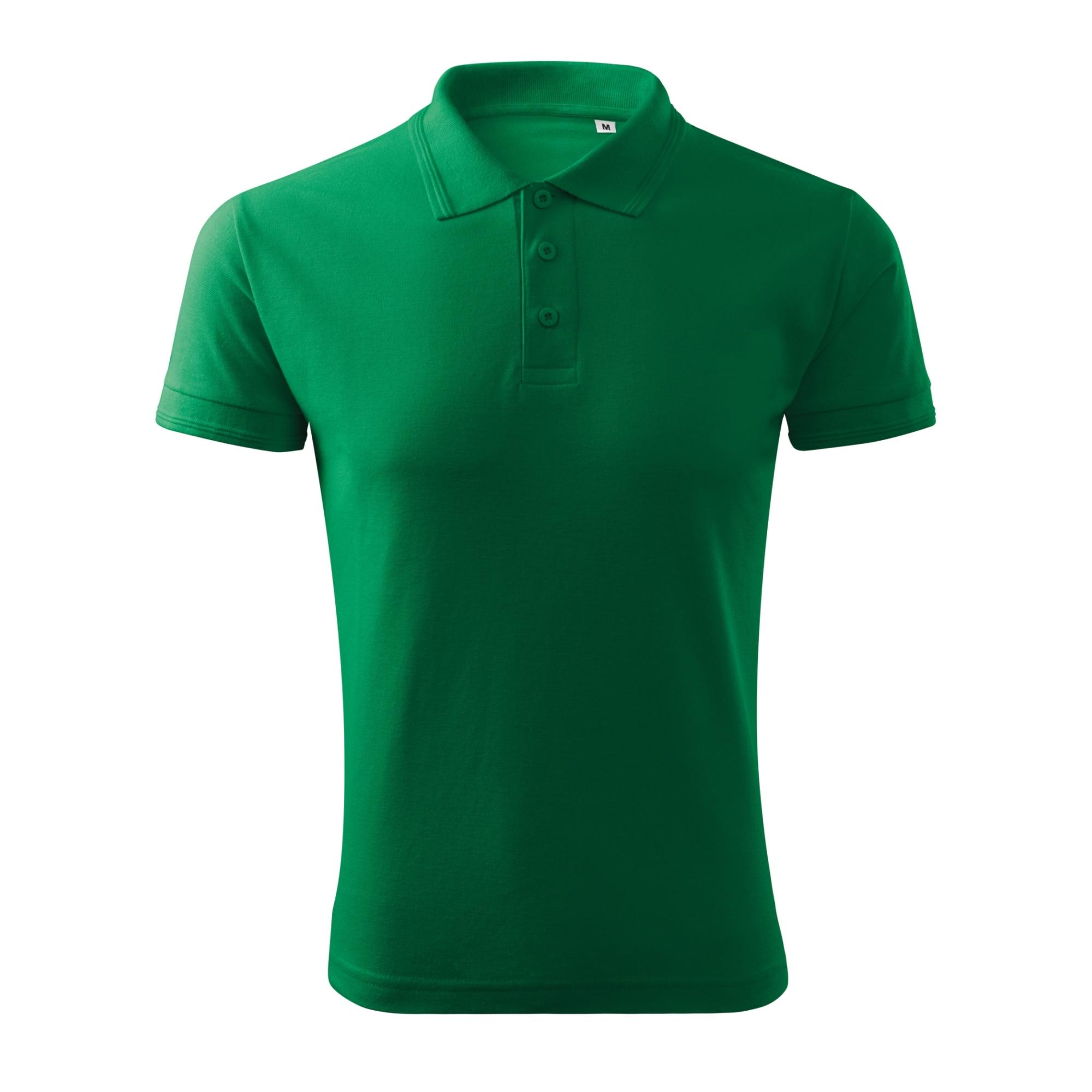 Tricou polo pentru bărbaţi Pique Polo Free F03 Verde mediu XXL