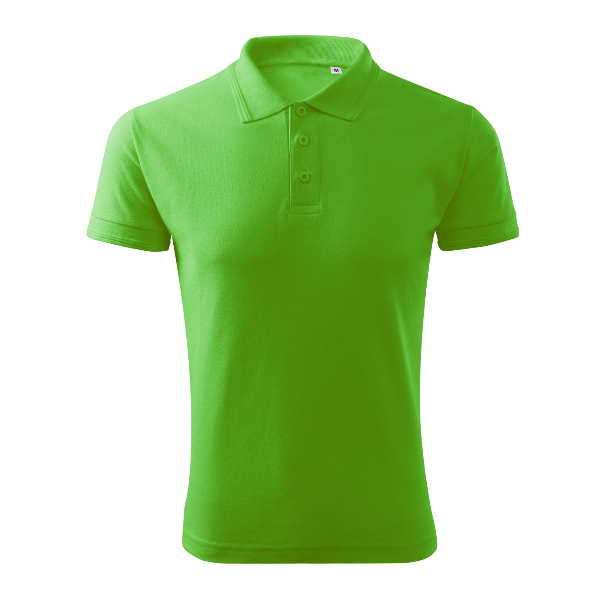 Tricou polo pentru bărbaţi Pique Polo Free F03 Verde măr XXL