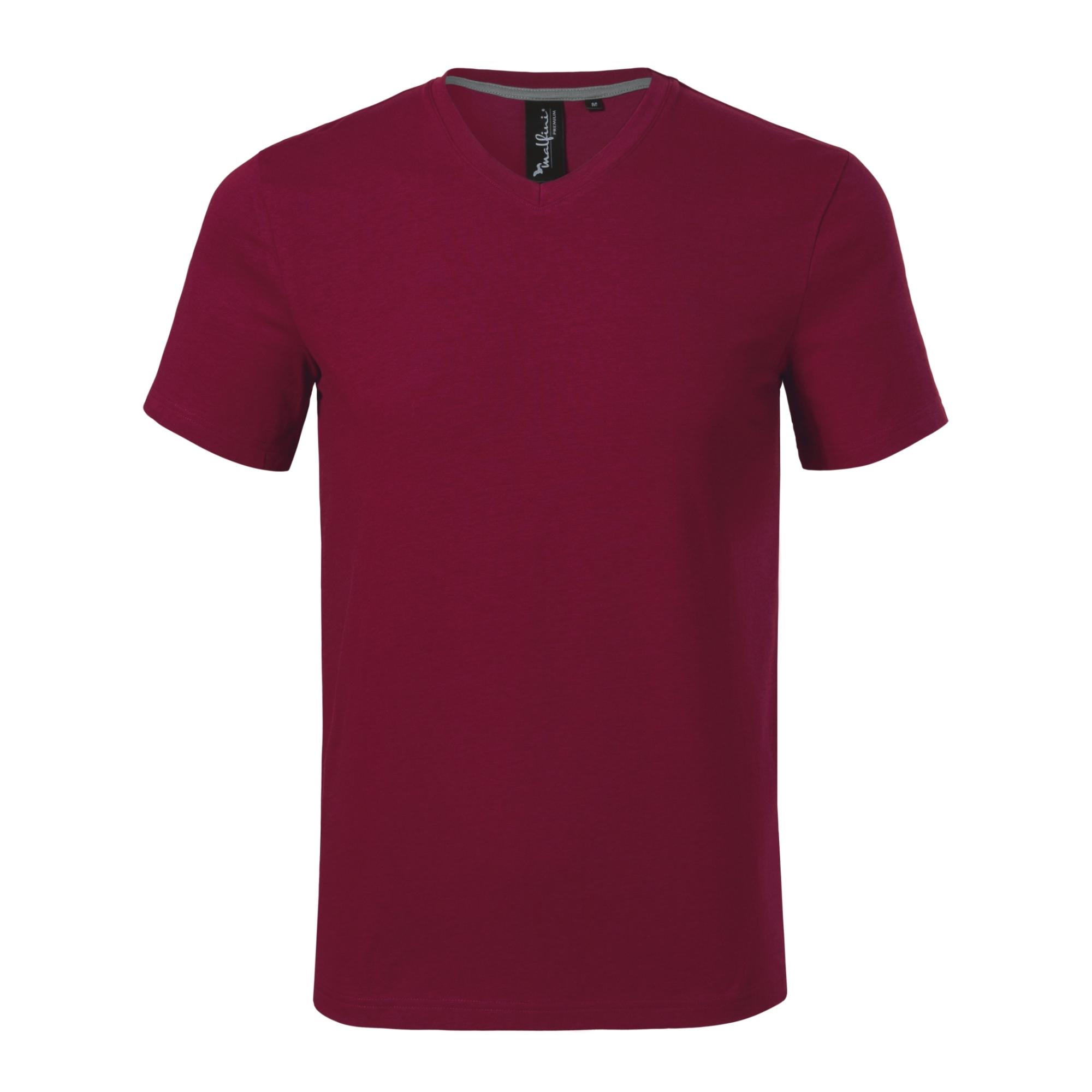 Tricou pentru bărbaţi Action V-neck 700 Garnet S