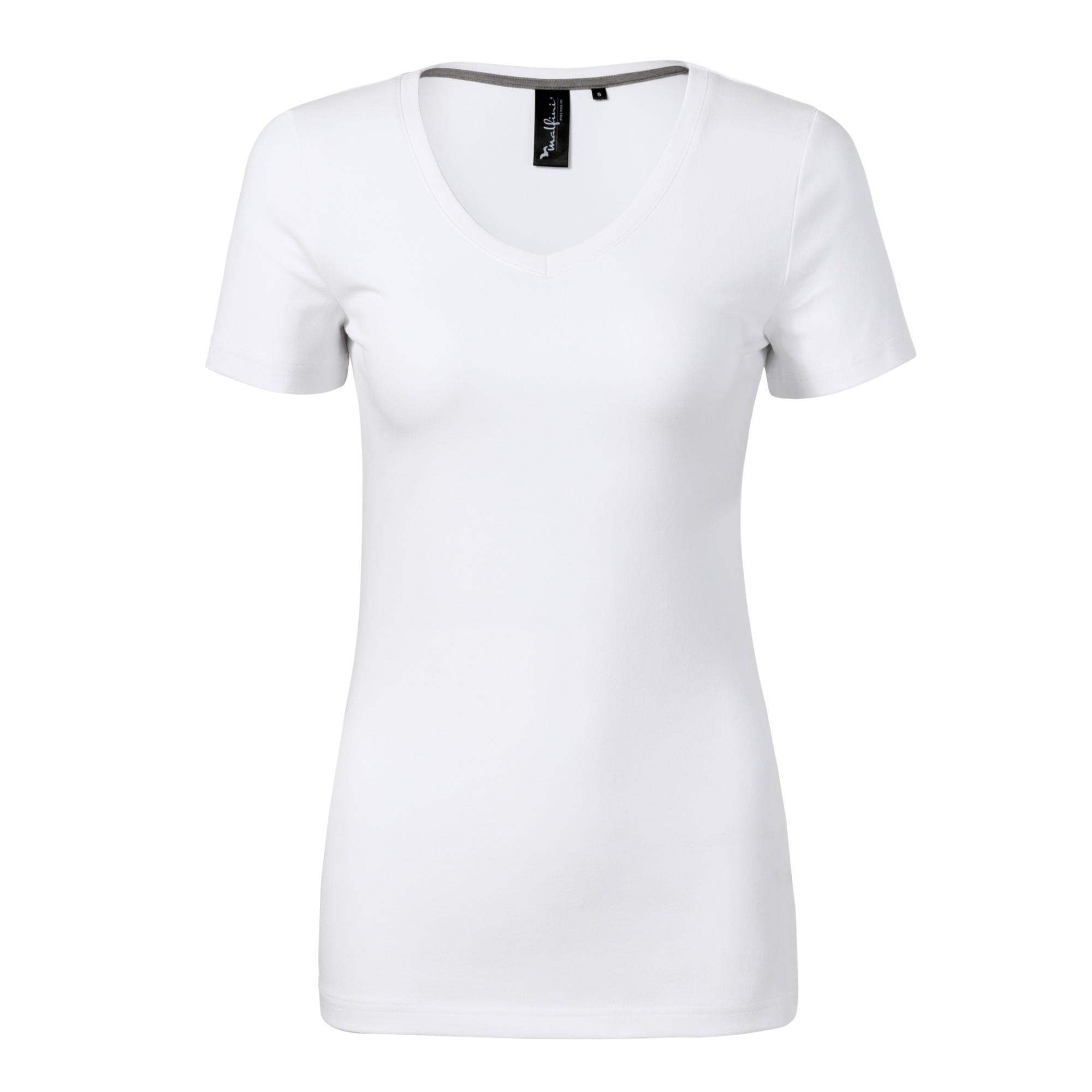 Tricou pentru damă Action V-neck 701 Alb L