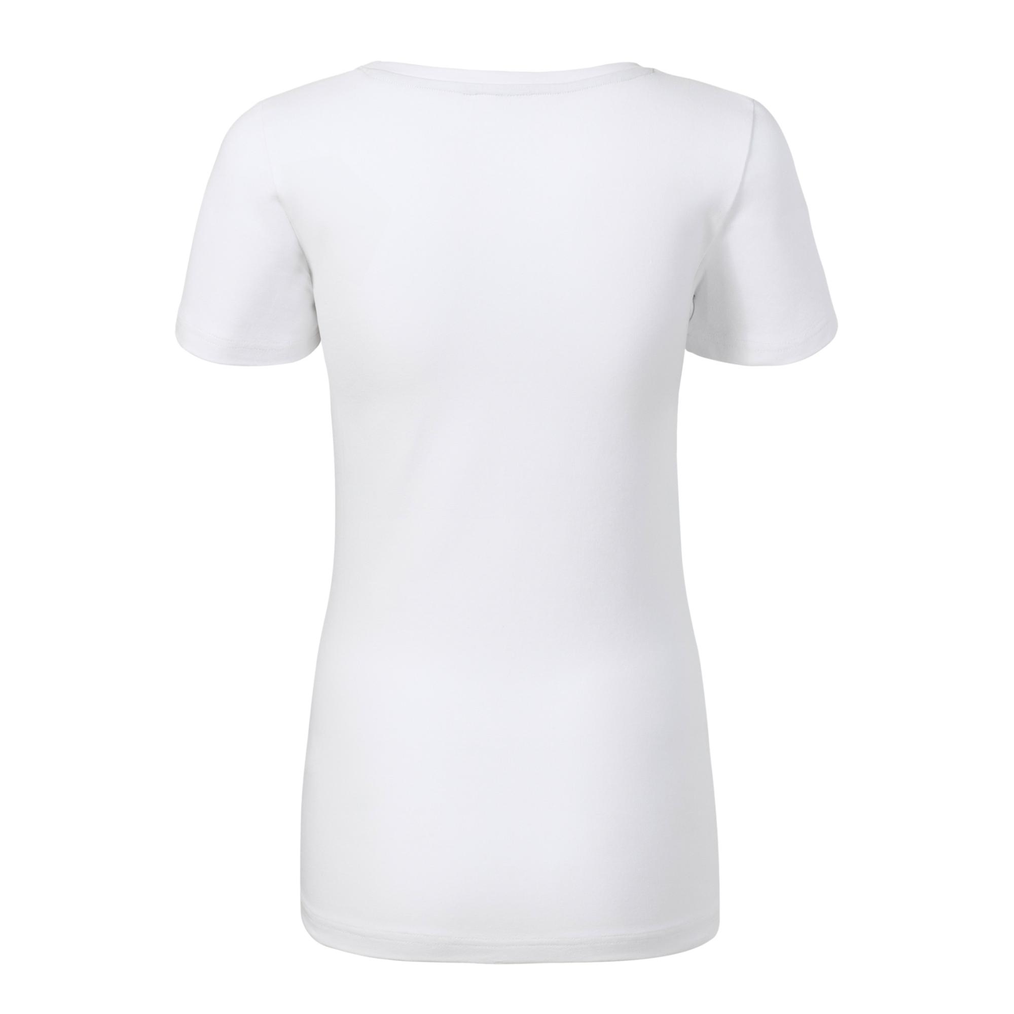 Tricou pentru damă Action V-neck 701 Alb L