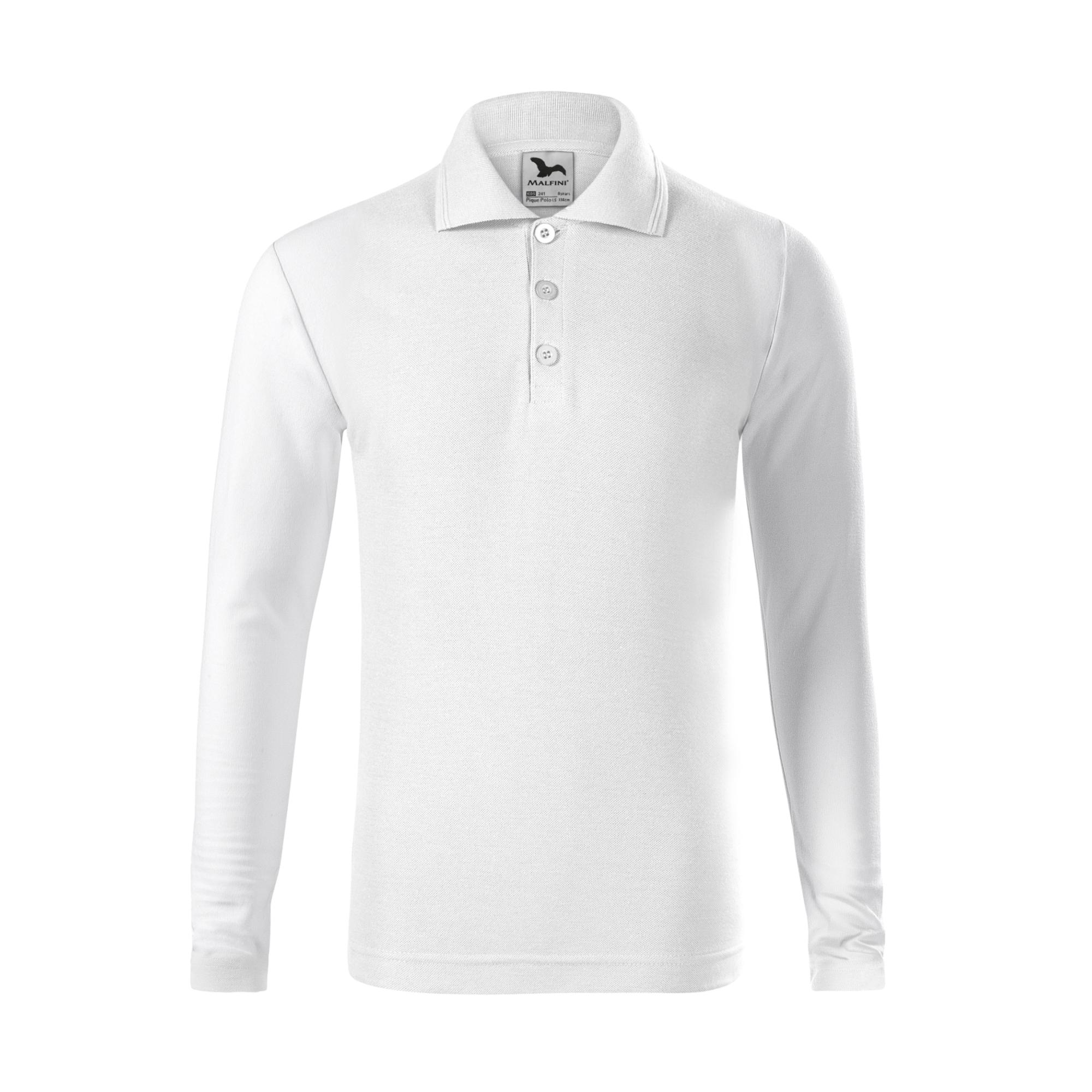 Tricou polo pentru copii Pique Polo LS 241 Alb 10 ani