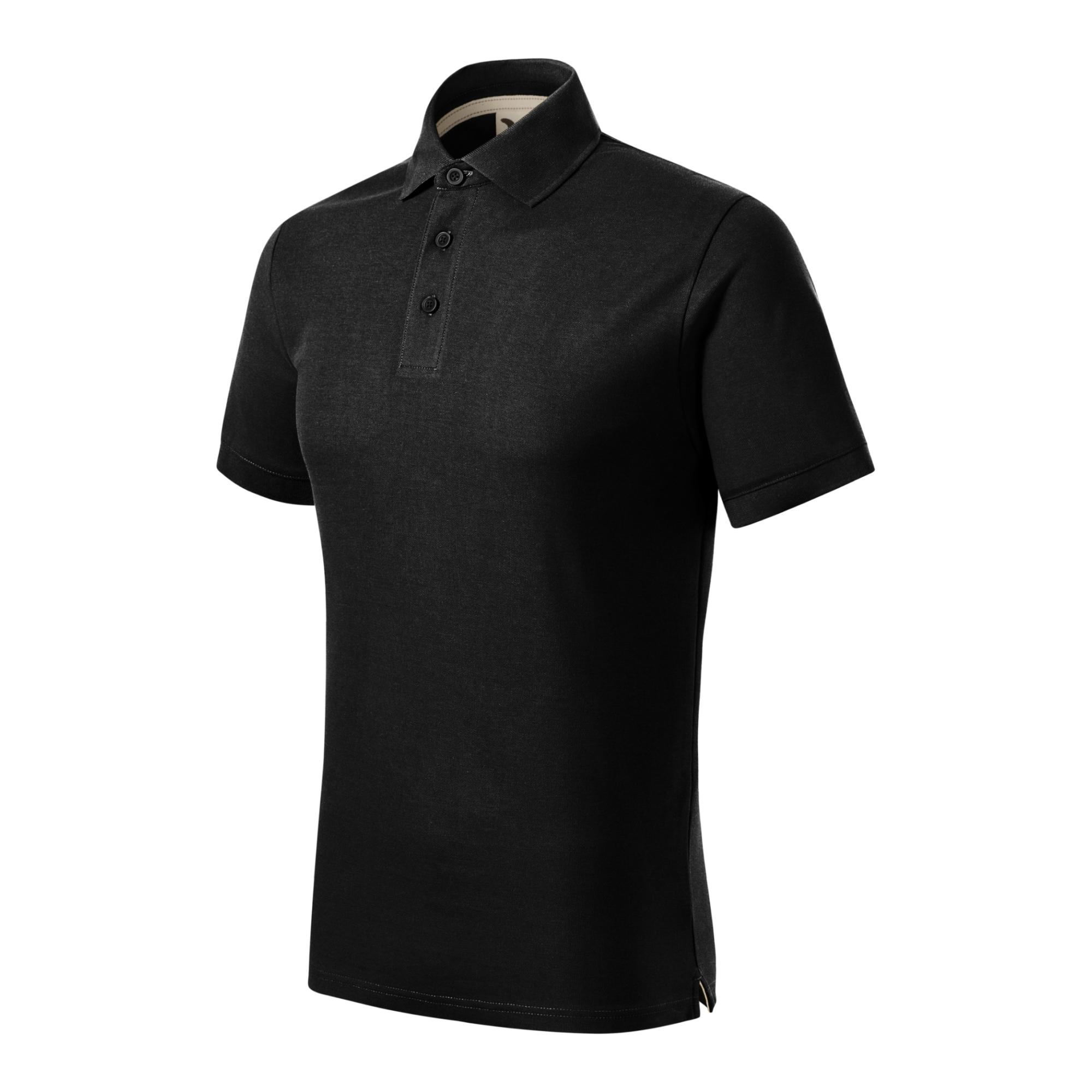 Tricou polo pentru bărbaţi Prime (GOTS) 23Y Negru