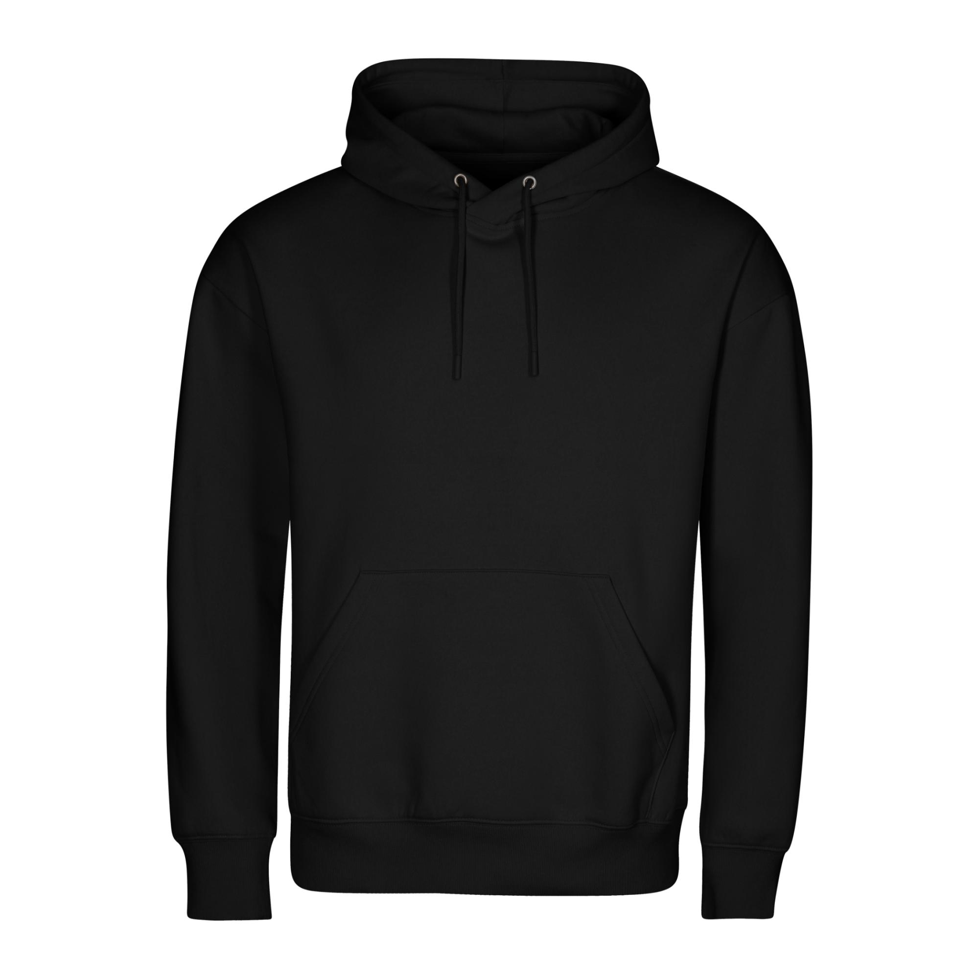 Hanorac unisex Cloud (GOTS) 428 Negru 3XL